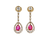 Untreated Burma Ruby Earrings, 1.74 Carats