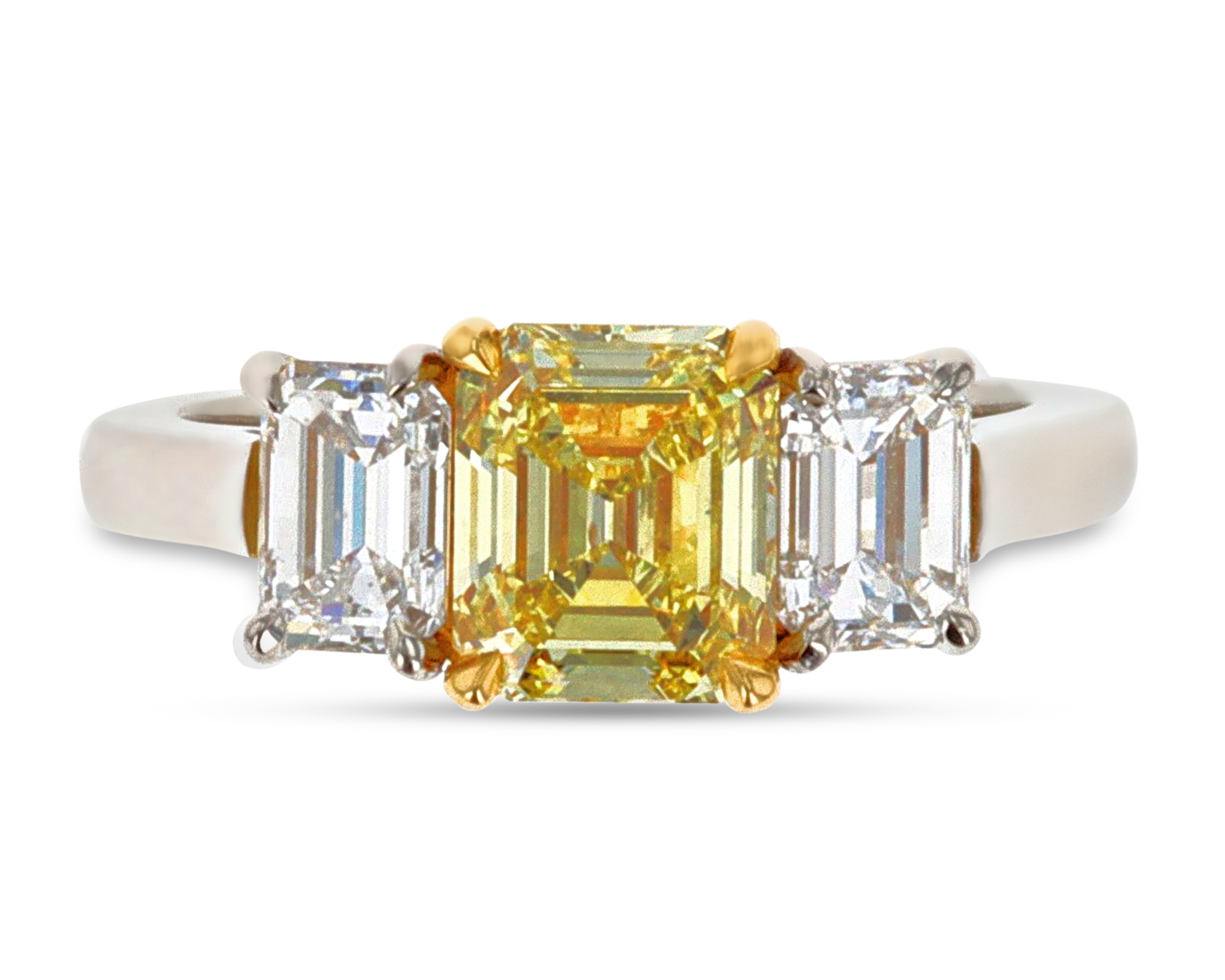 Fancy Intense Yellow Diamond Ring, 1.53 Carats