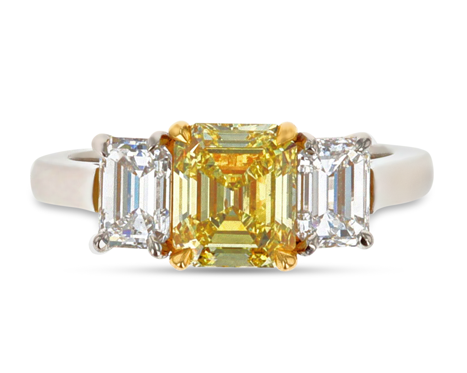 Fancy Intense Yellow Diamond Ring, 1.53 Carats