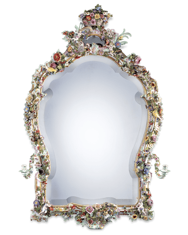 Meissen Porcelain Mirror