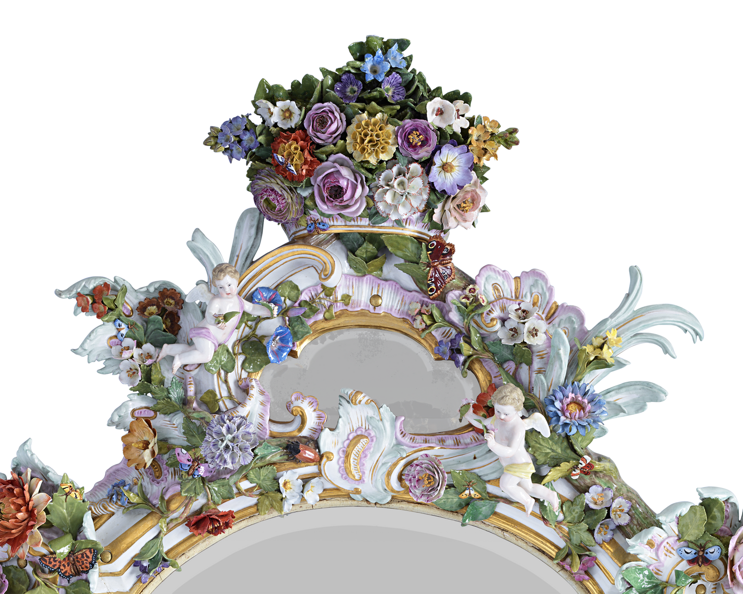 Meissen Porcelain Mirror