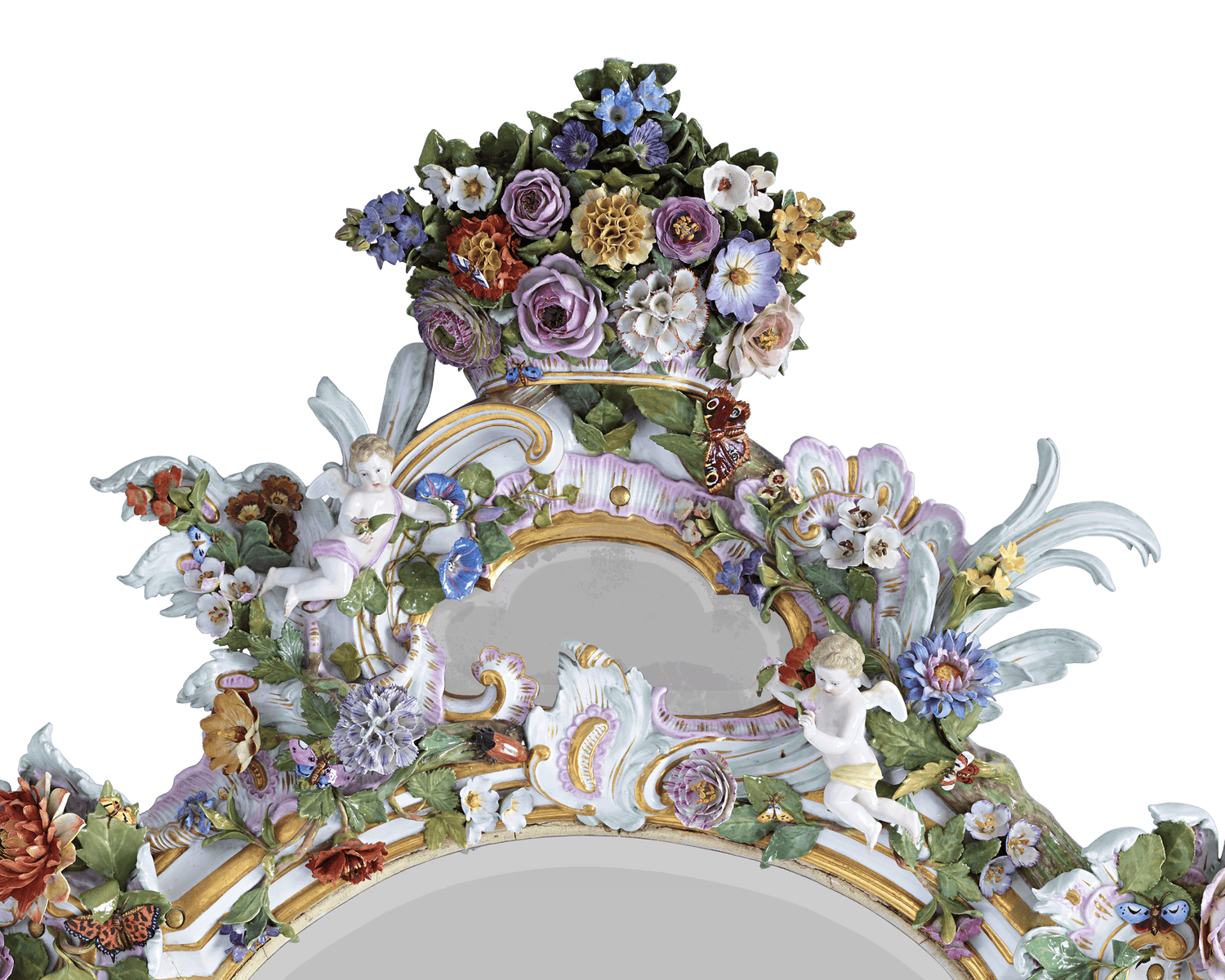 Meissen Porcelain Mirror