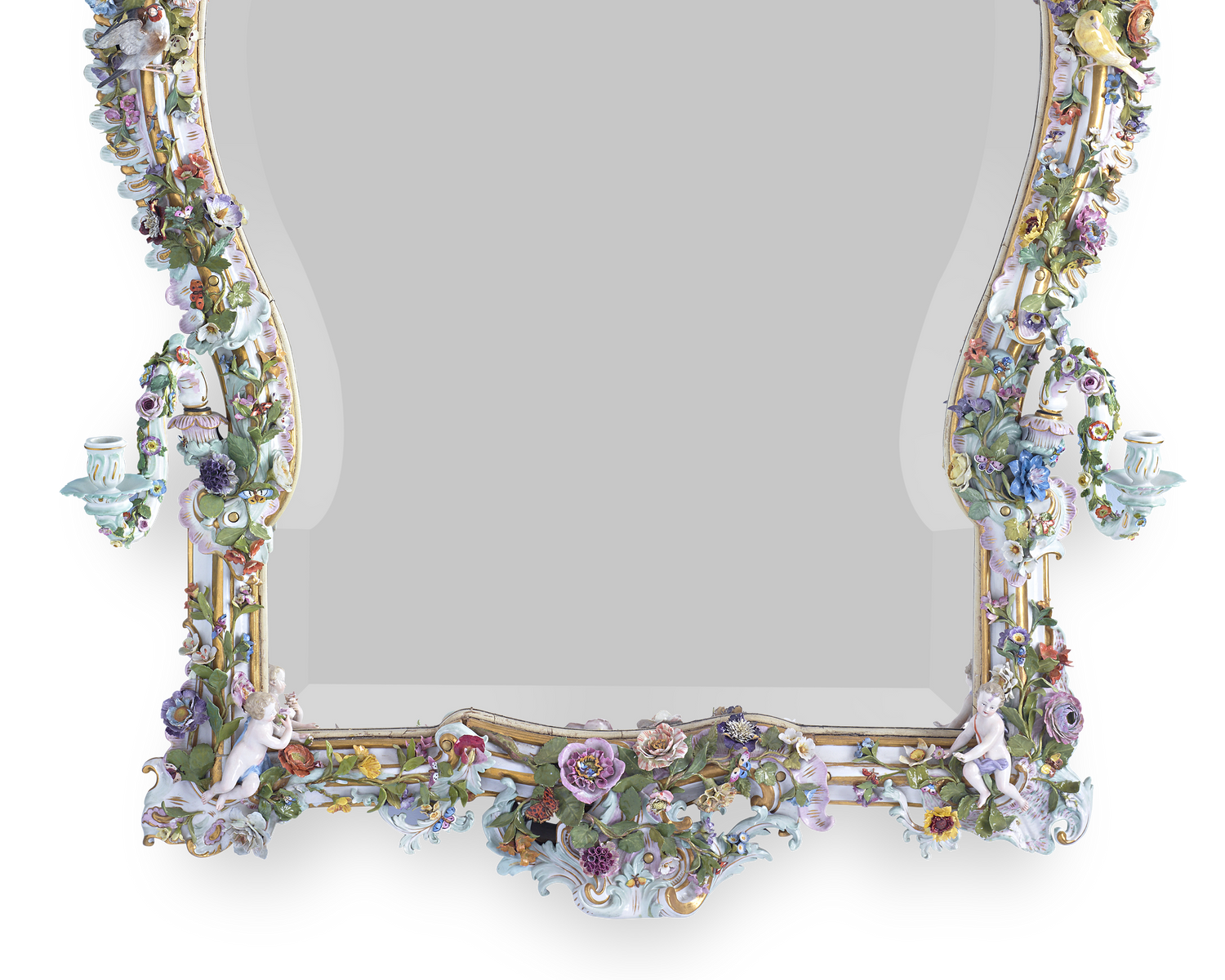Meissen Porcelain Mirror