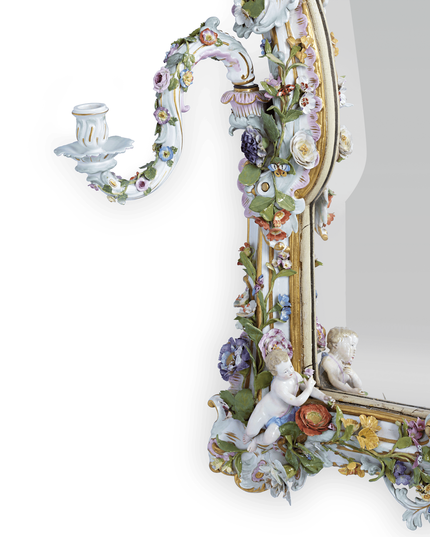 Meissen Porcelain Mirror