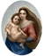 The Sistine Madonna Porcelain Plaque by KPM