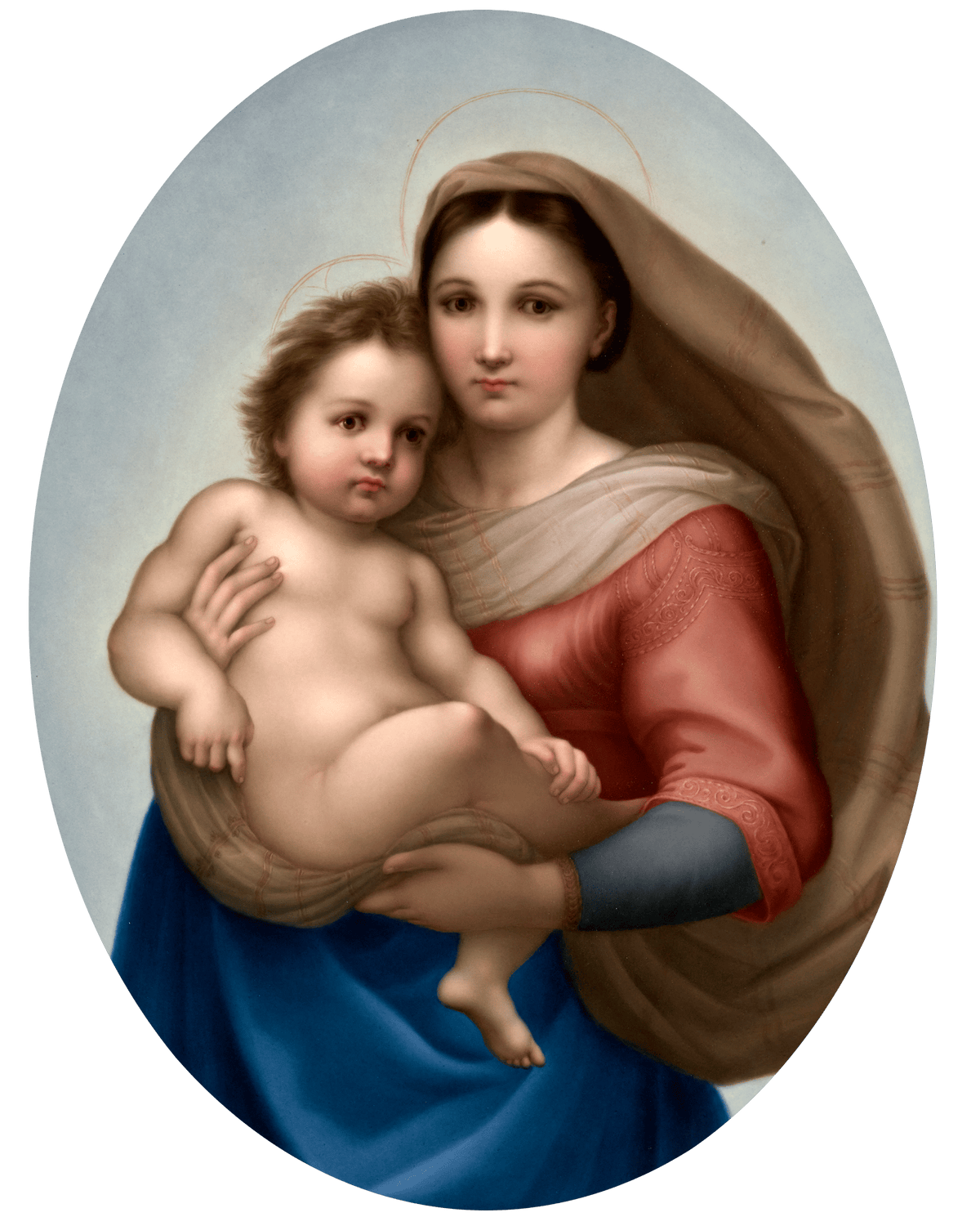 The Sistine Madonna Porcelain Plaque by KPM