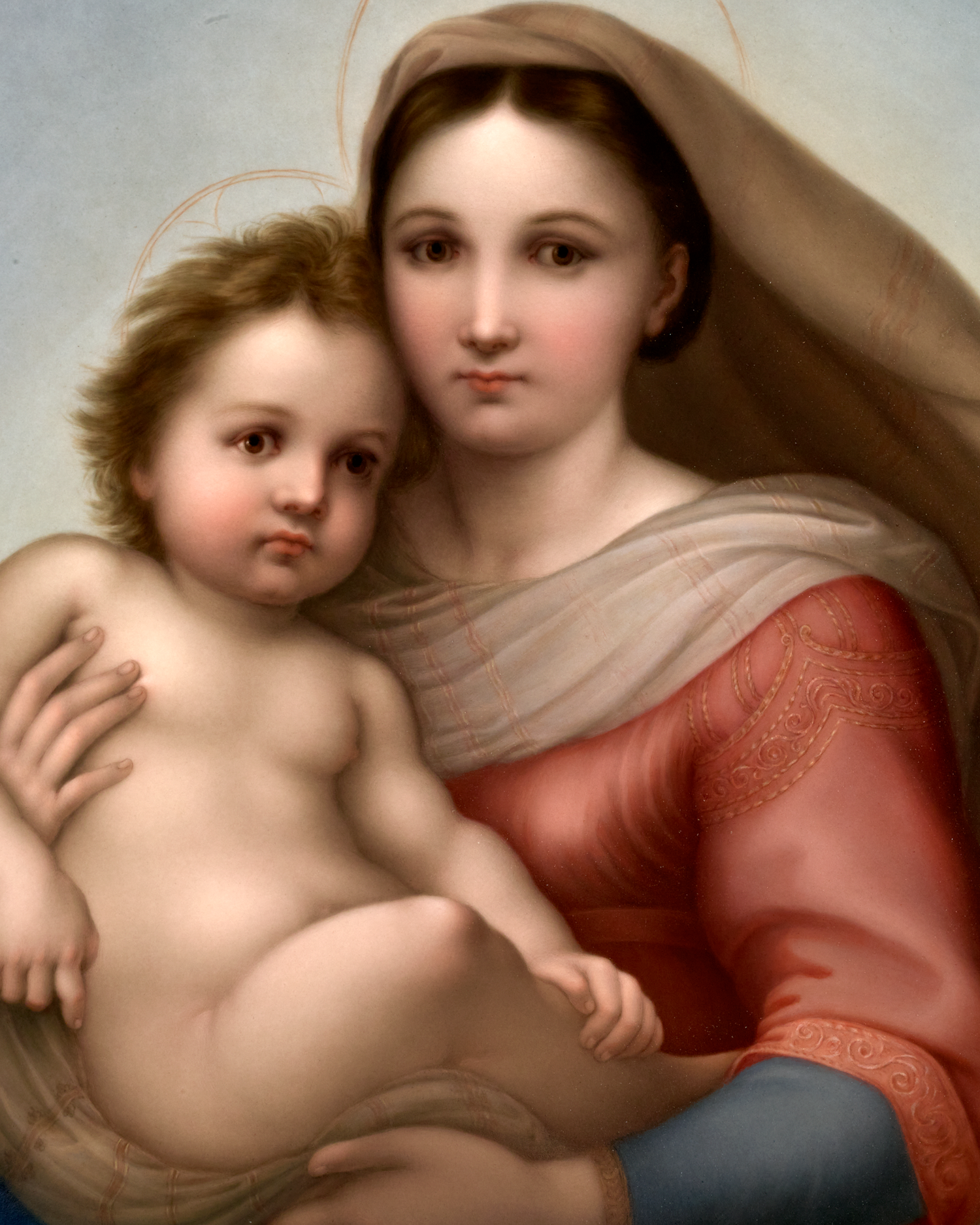 The Sistine Madonna Porcelain Plaque by KPM