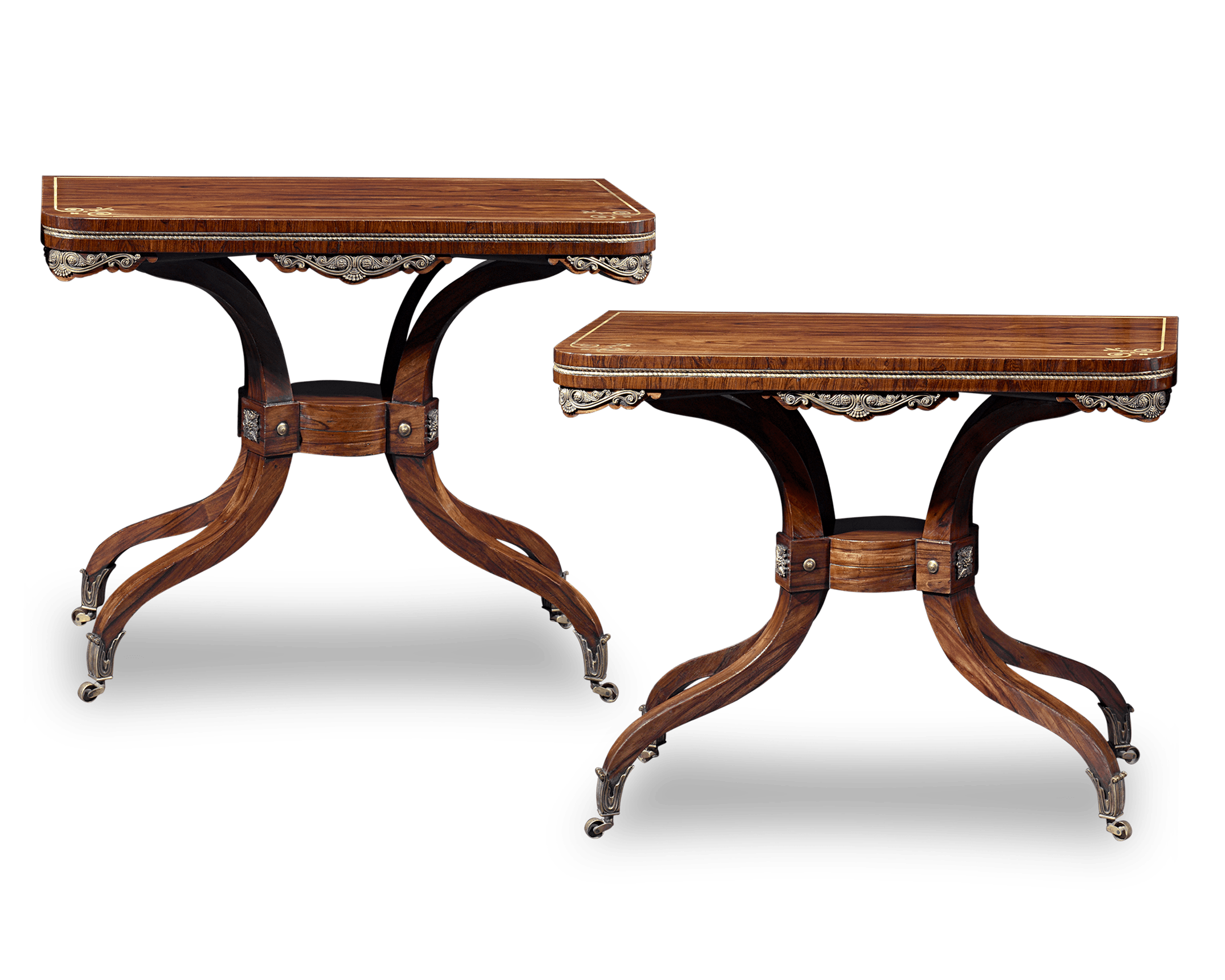 Regency-Period Rosewood Card Tables