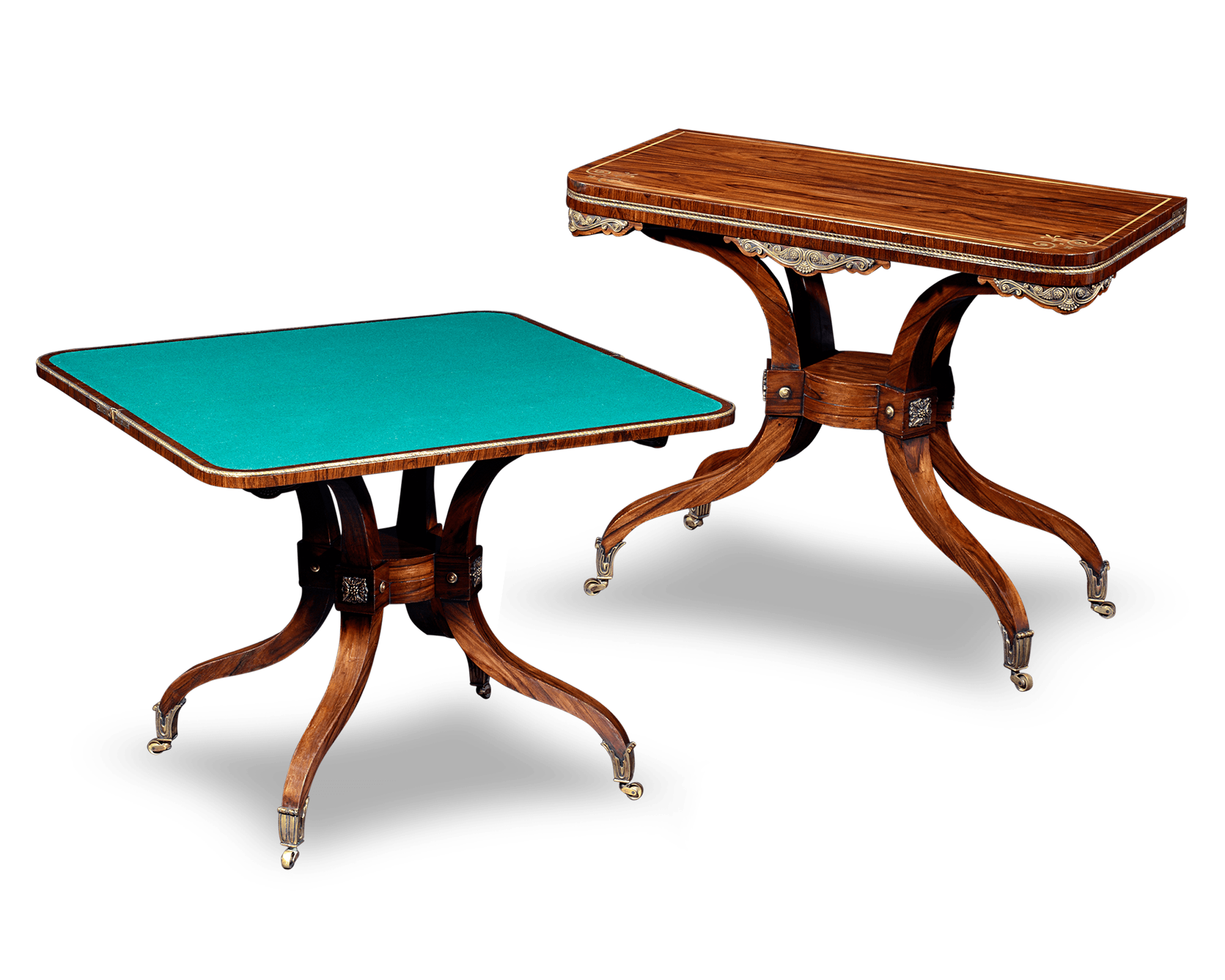 Regency-Period Rosewood Card Tables