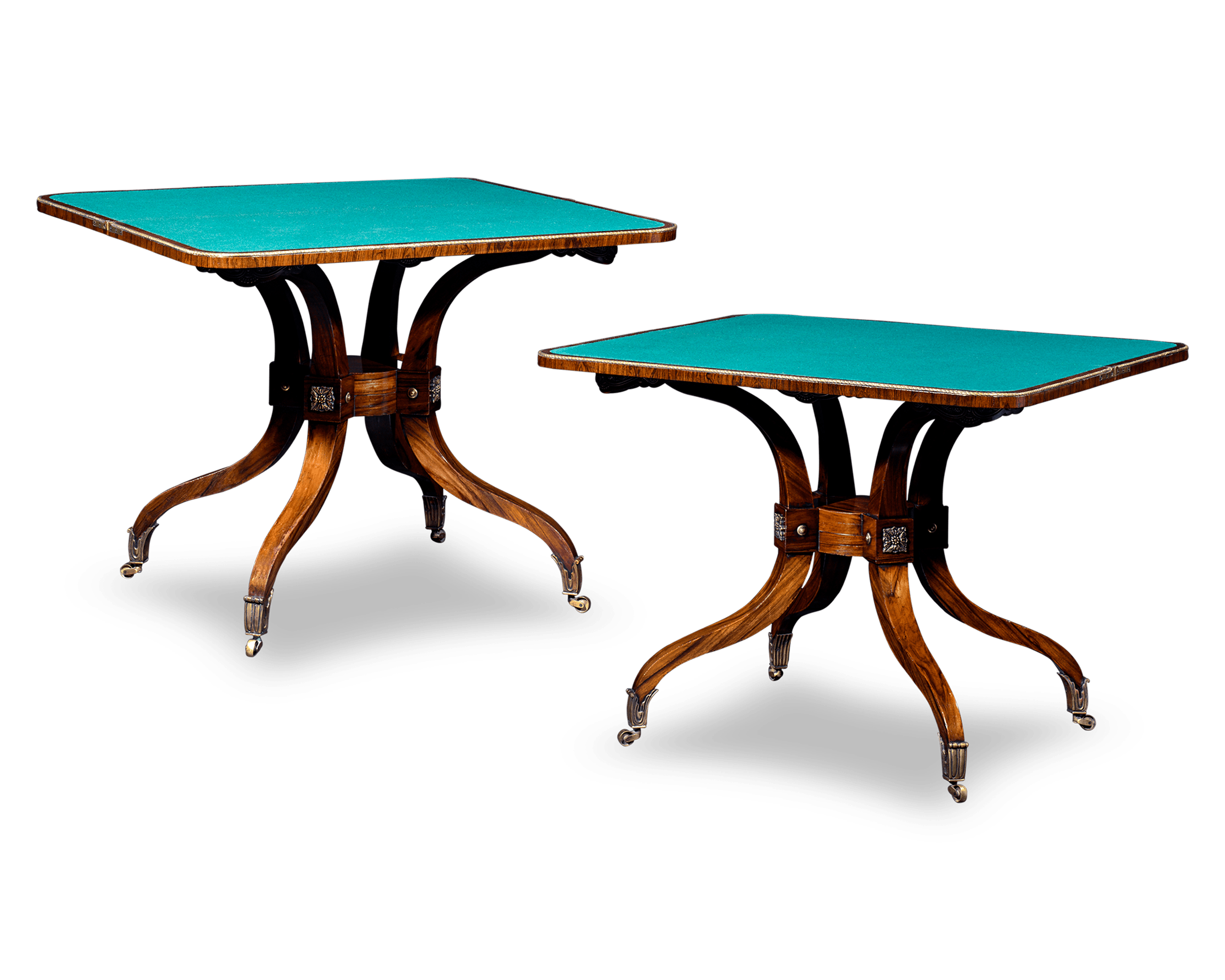 Regency-Period Rosewood Card Tables