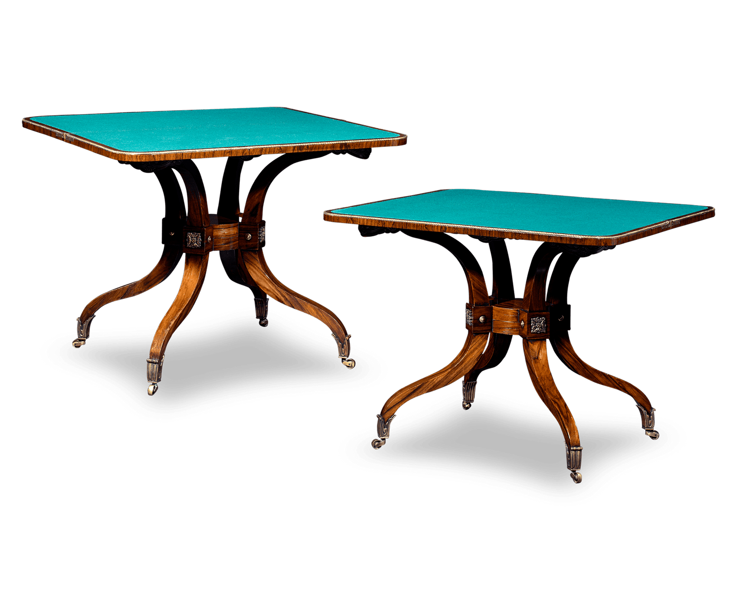 Regency-Period Rosewood Card Tables