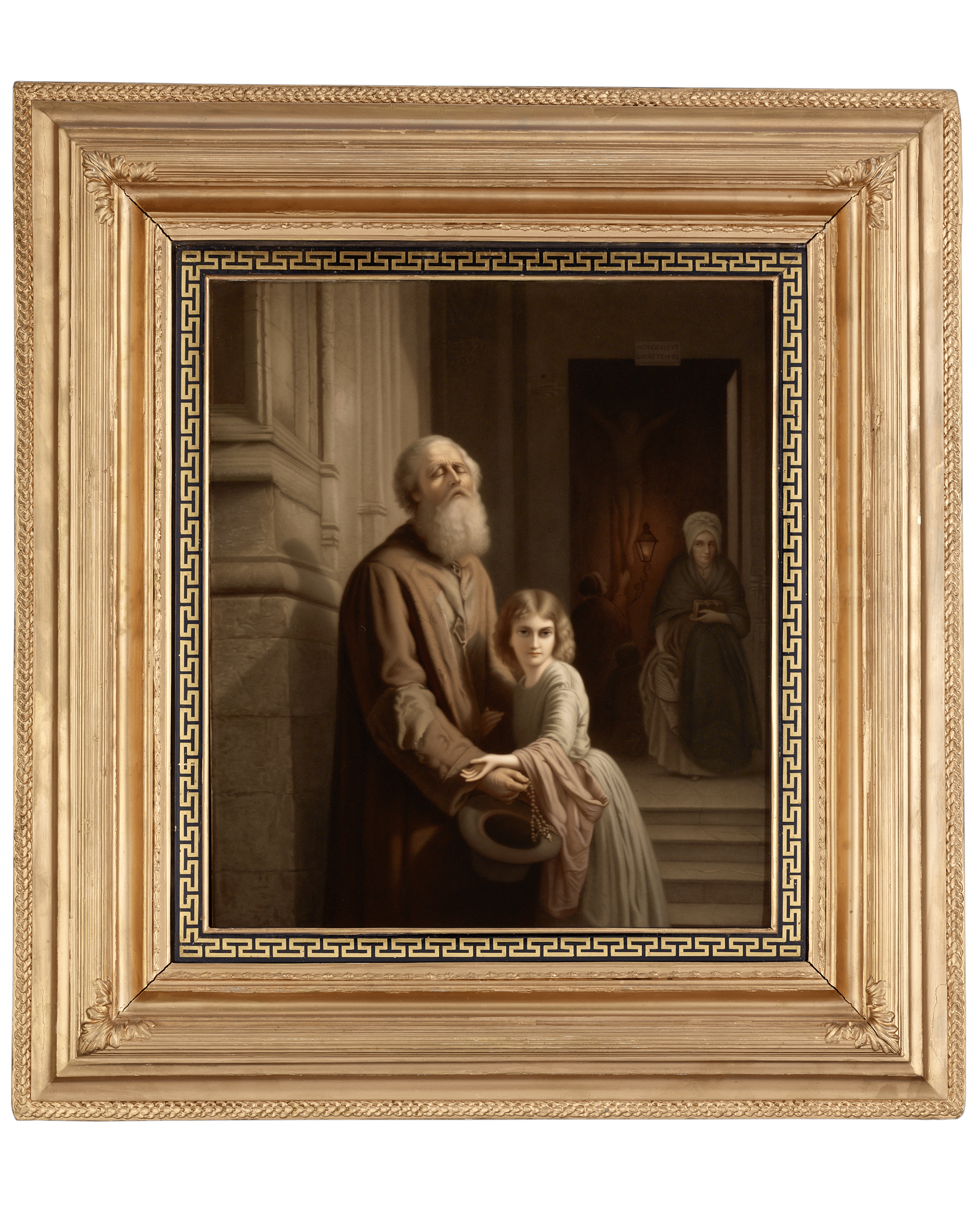 The Blind Beggar Porcelain Plaque by KPM