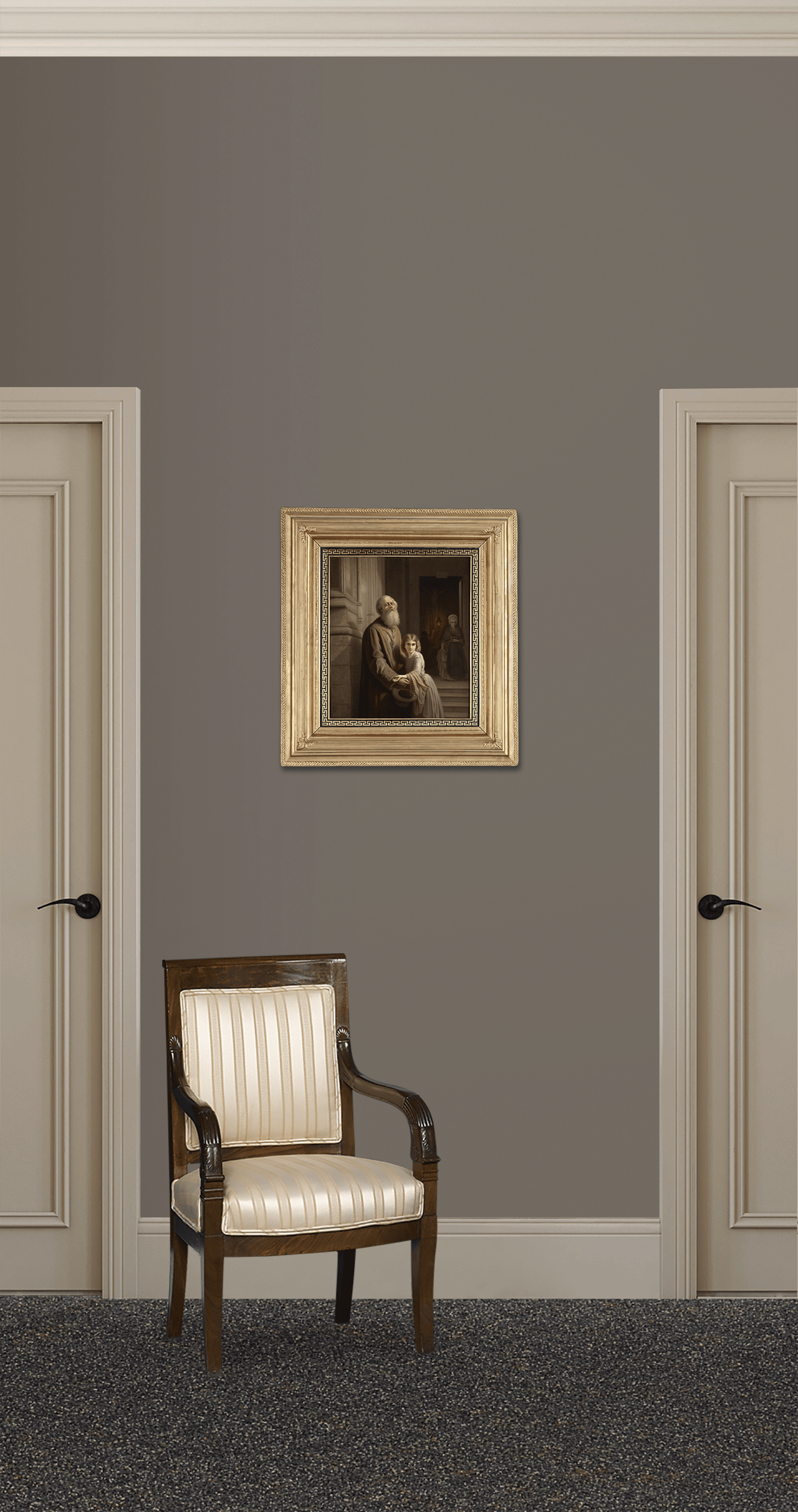 The Blind Beggar Porcelain Plaque by KPM