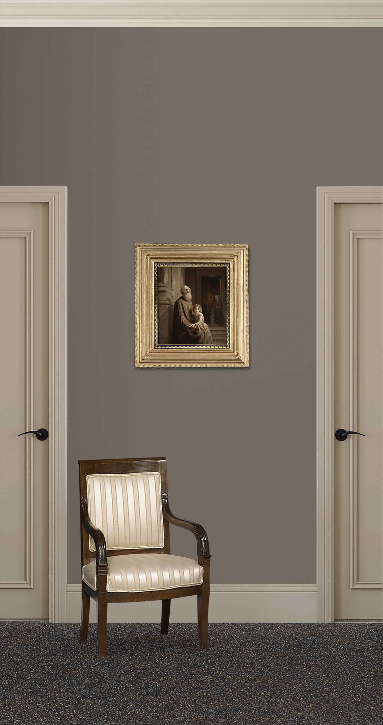 The Blind Beggar Porcelain Plaque by KPM