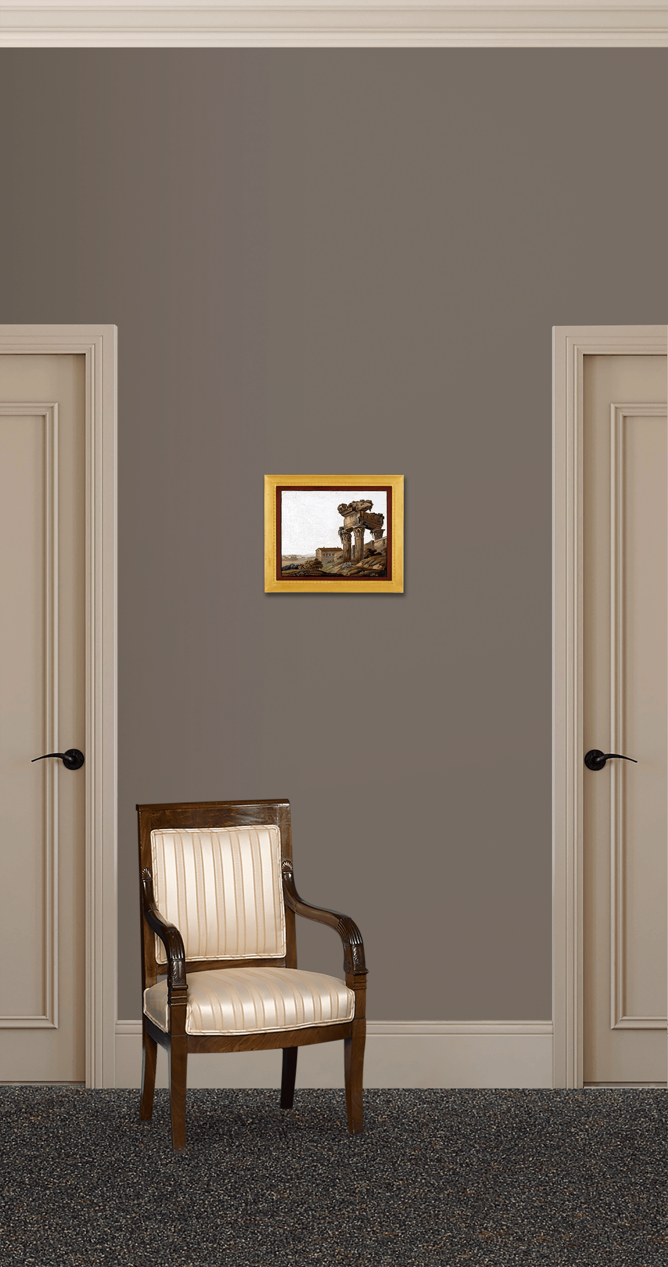 Temple of Vespasian and Titus Roman Micromosaic