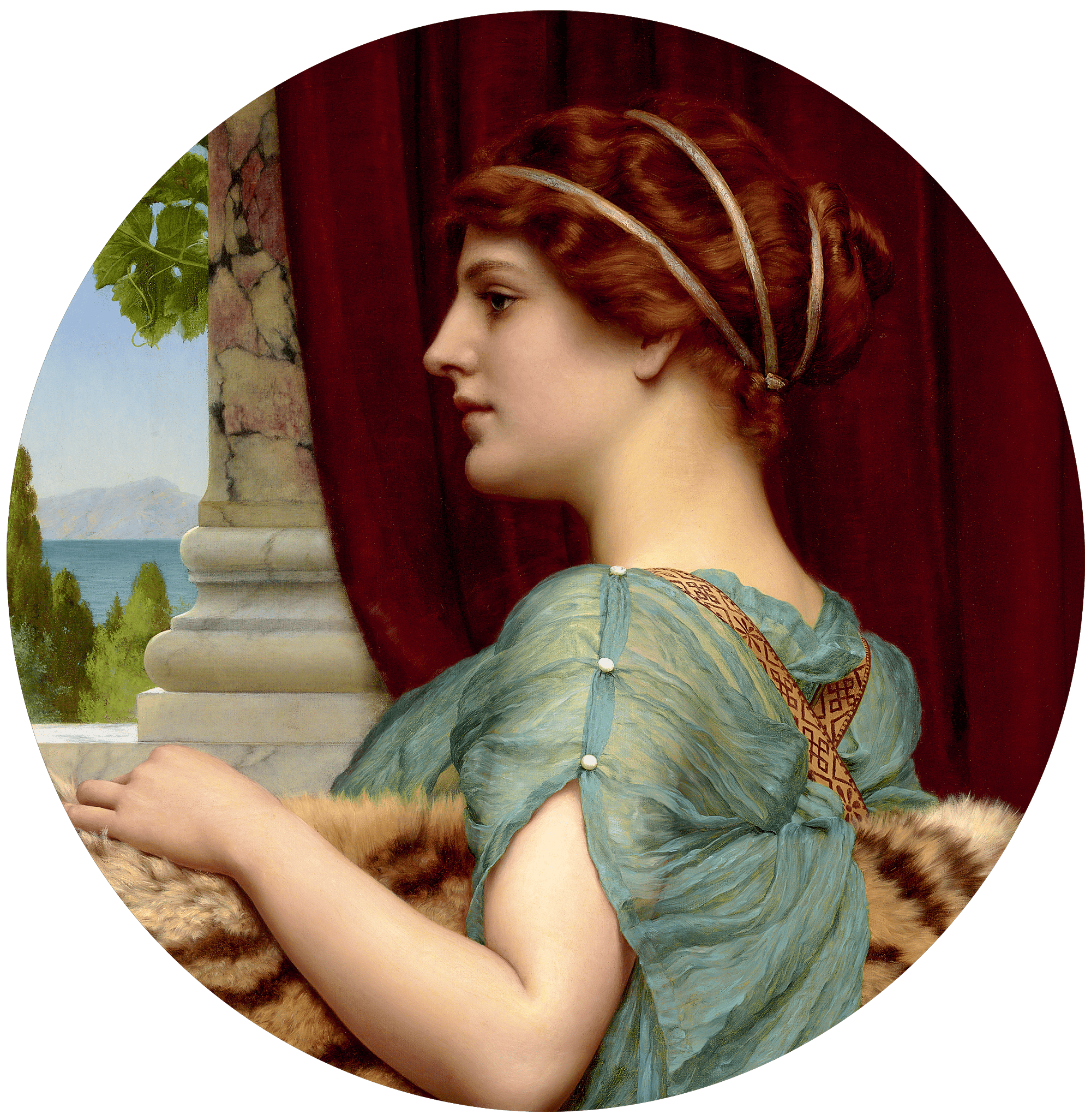 A Pompeian Lady by John William Godward