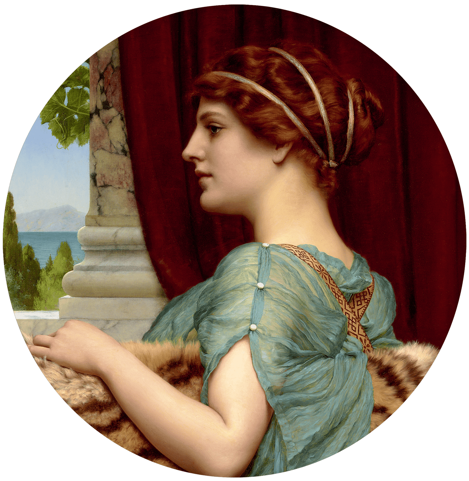 A Pompeian Lady by John William Godward