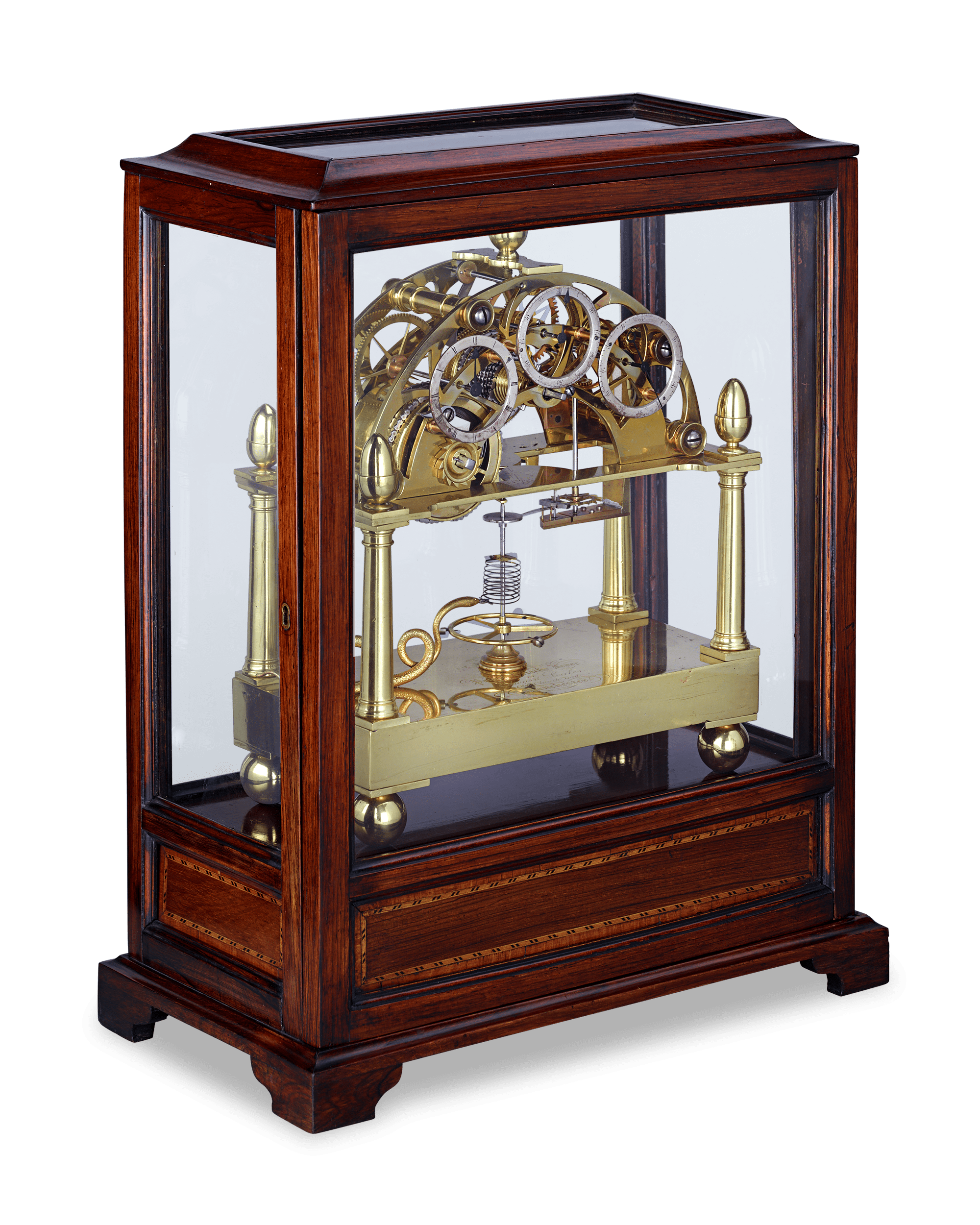 James Condliff Skeleton Table Regulator Clock