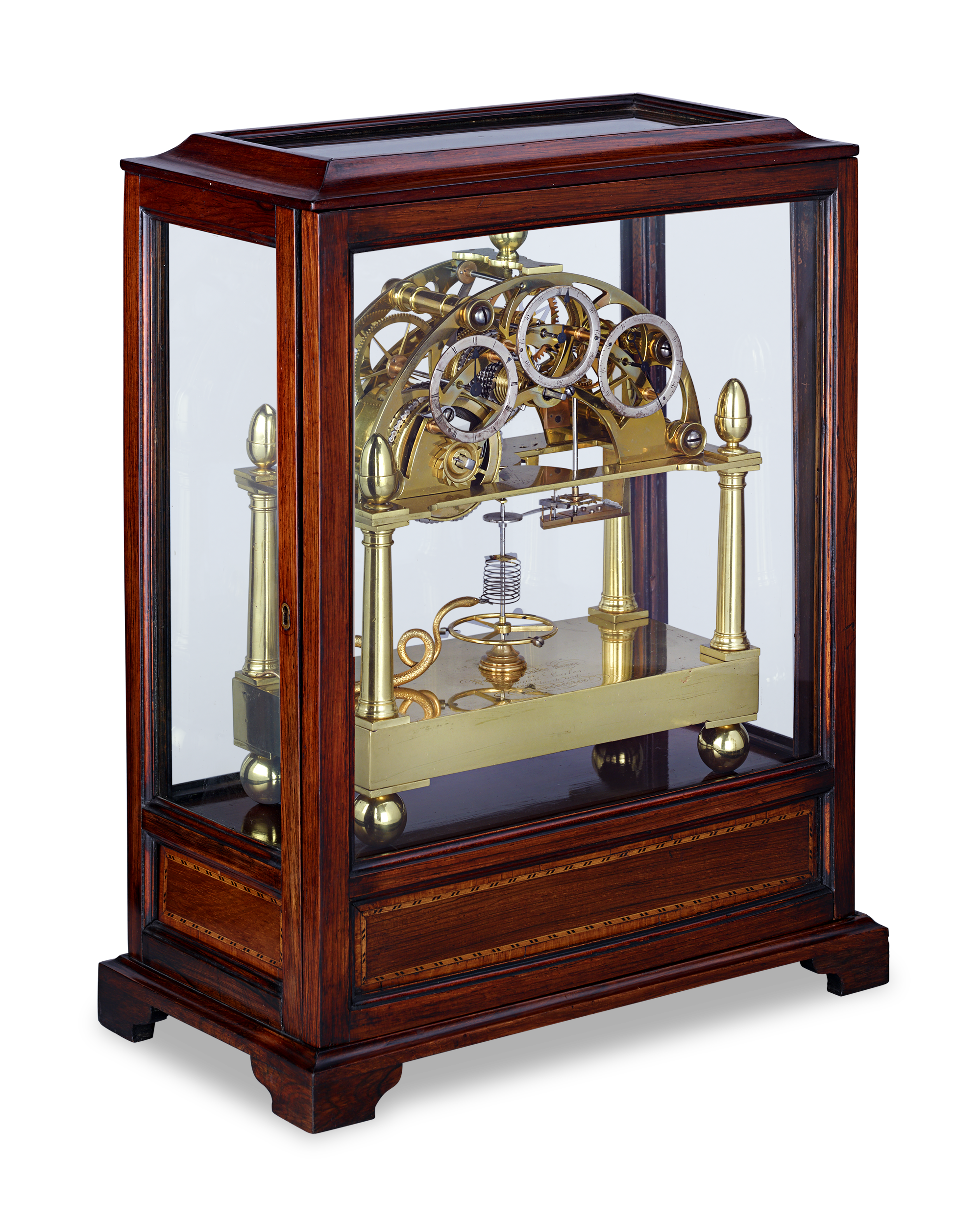 James Condliff Skeleton Table Regulator Clock