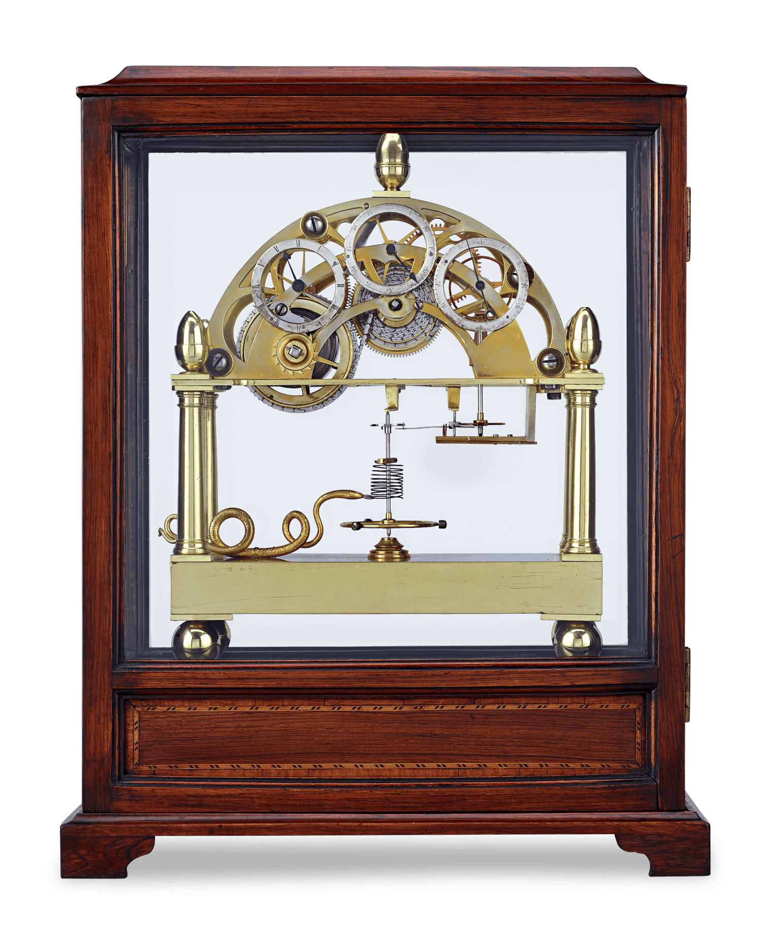 James Condliff Skeleton Table Regulator Clock