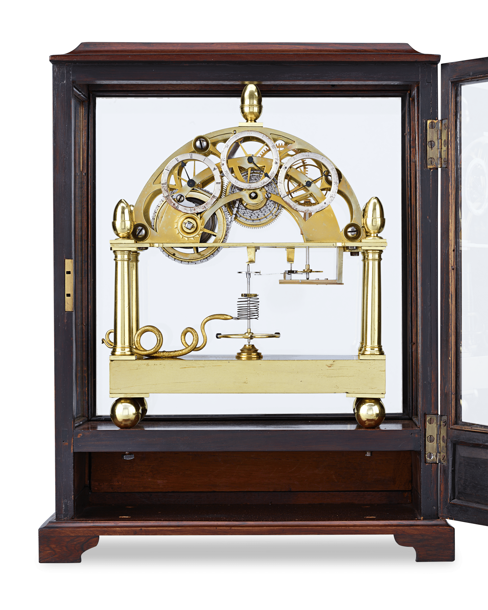 James Condliff Skeleton Table Regulator Clock