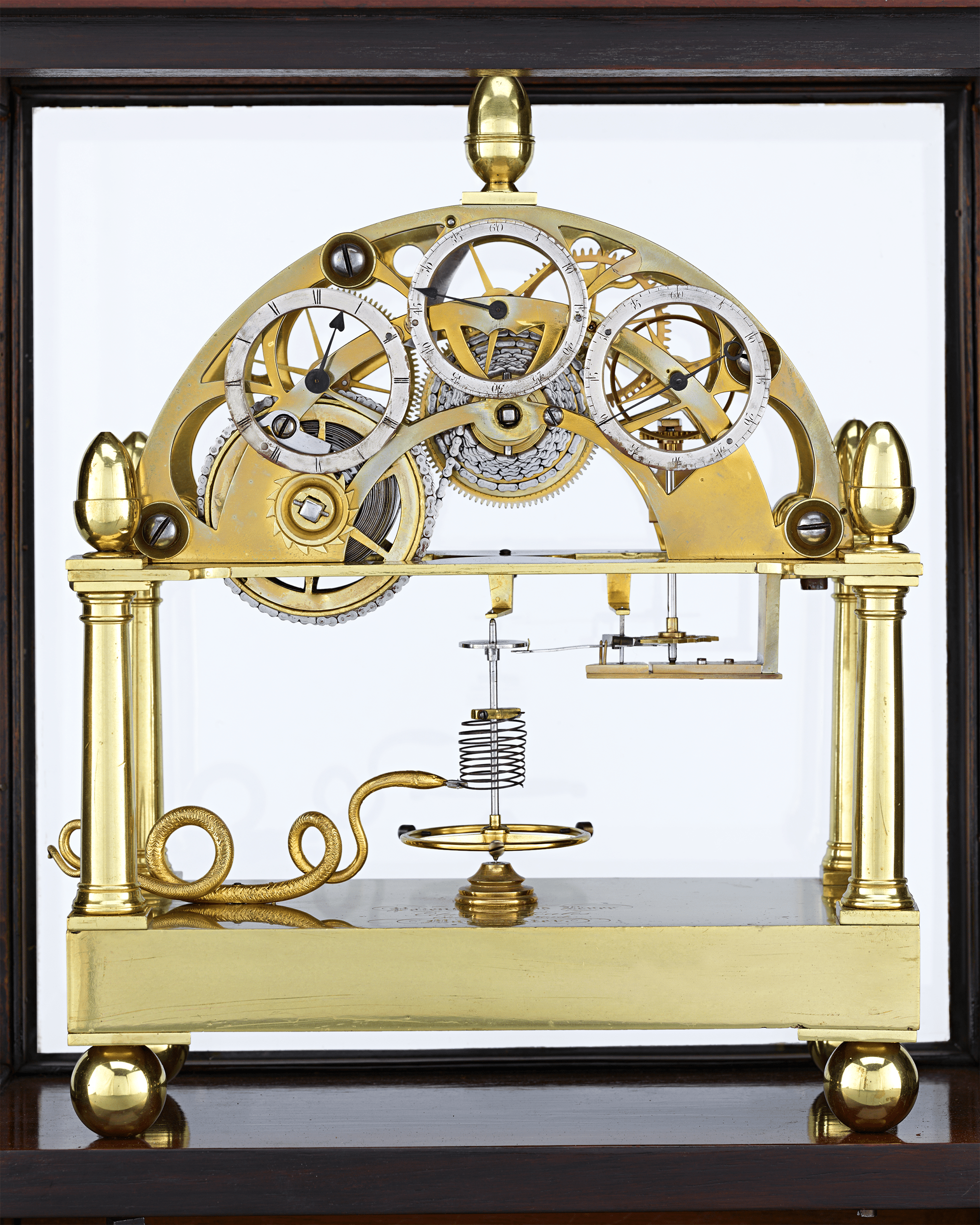 James Condliff Skeleton Table Regulator Clock