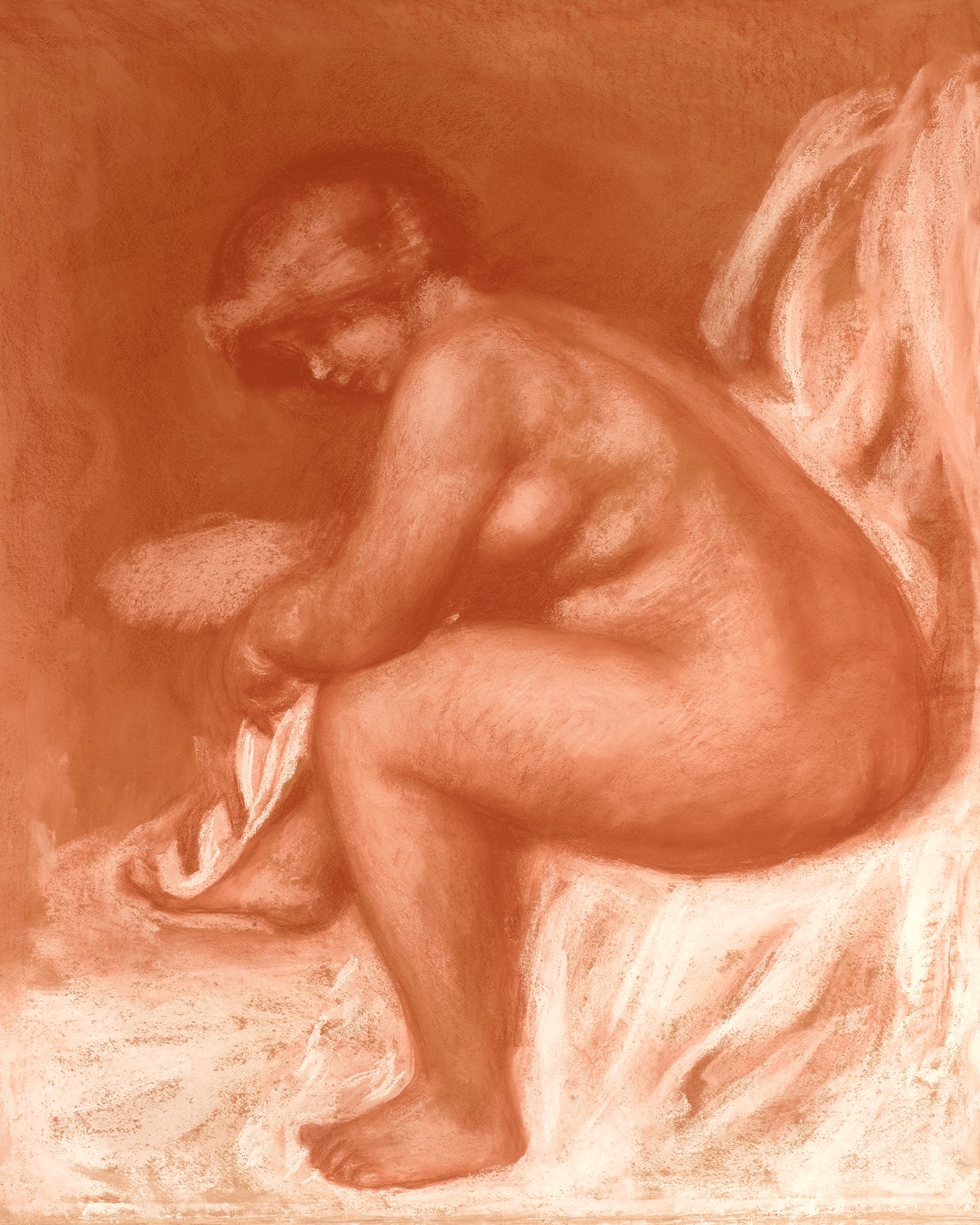 Après le bain by Pierre-Auguste Renoir
