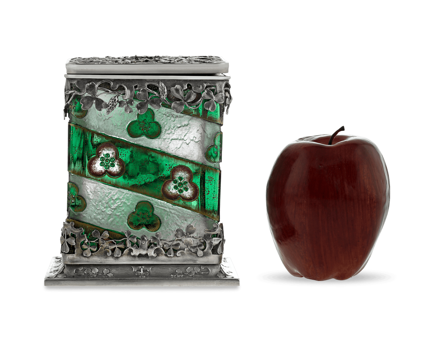 Silver-Mounted Glass Casket by Daum Nancy | M.S. Rau Silver-Mounted Glass Casket by Daum Nancy | M.S. Rau