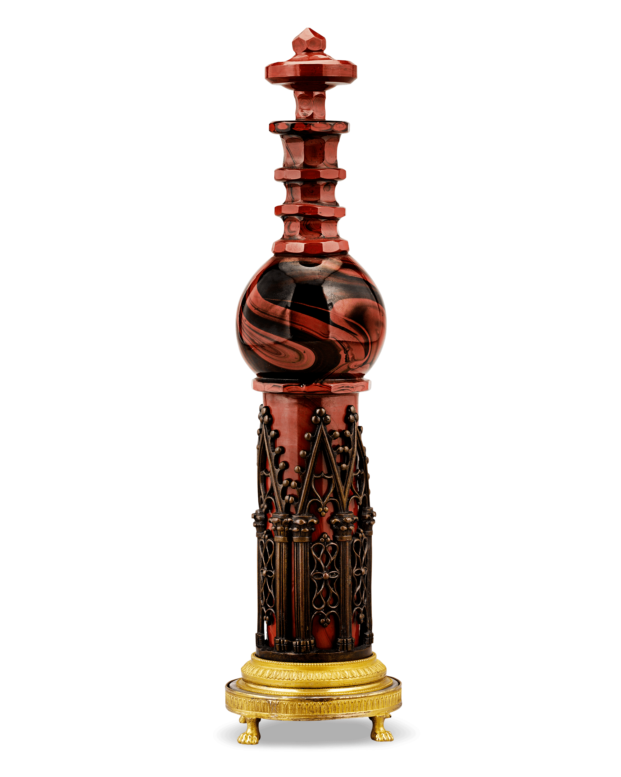 Hyalite Glass Perfume Flacon