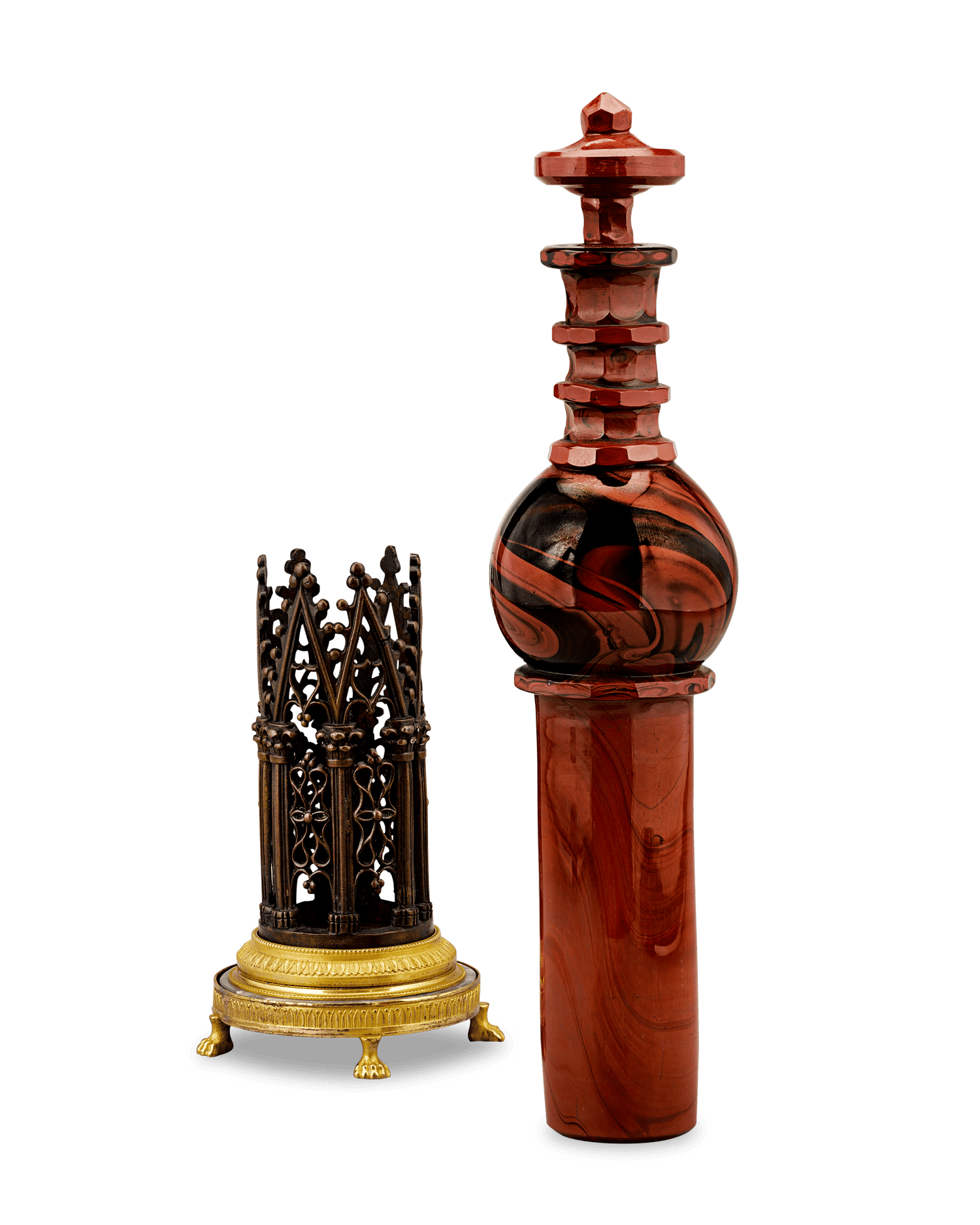 Hyalite Glass Perfume Flacon