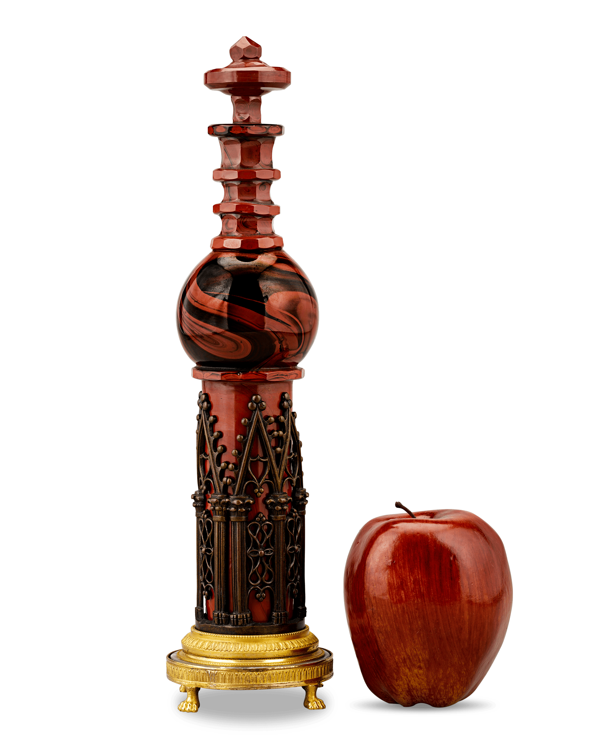 Hyalite Glass Perfume Flacon