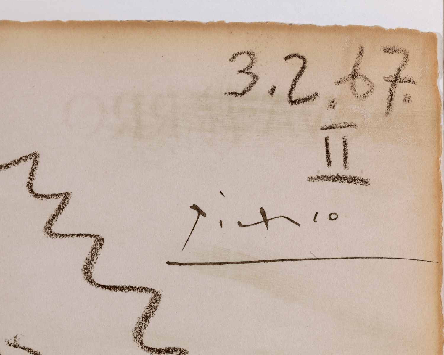 Homme à l'agneau, mangeur de pastèque et flûtiste by Pablo Picasso