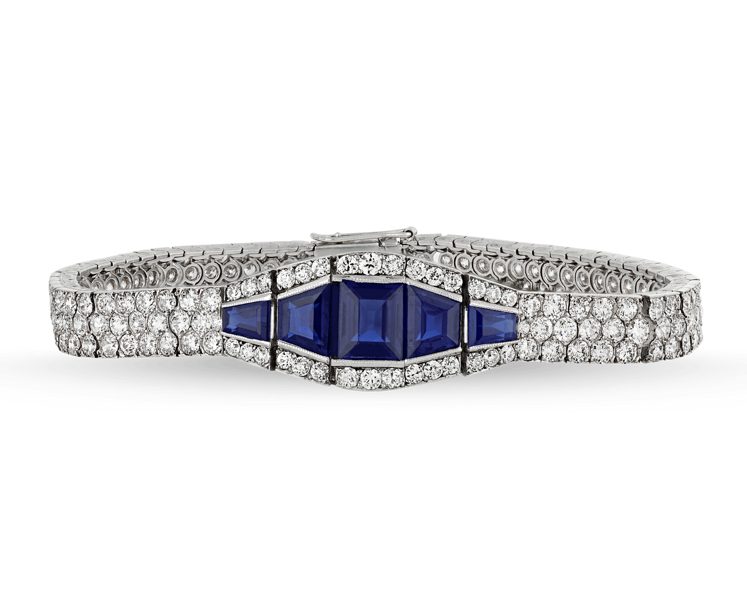 Art Deco Sapphire and Diamond Bracelet