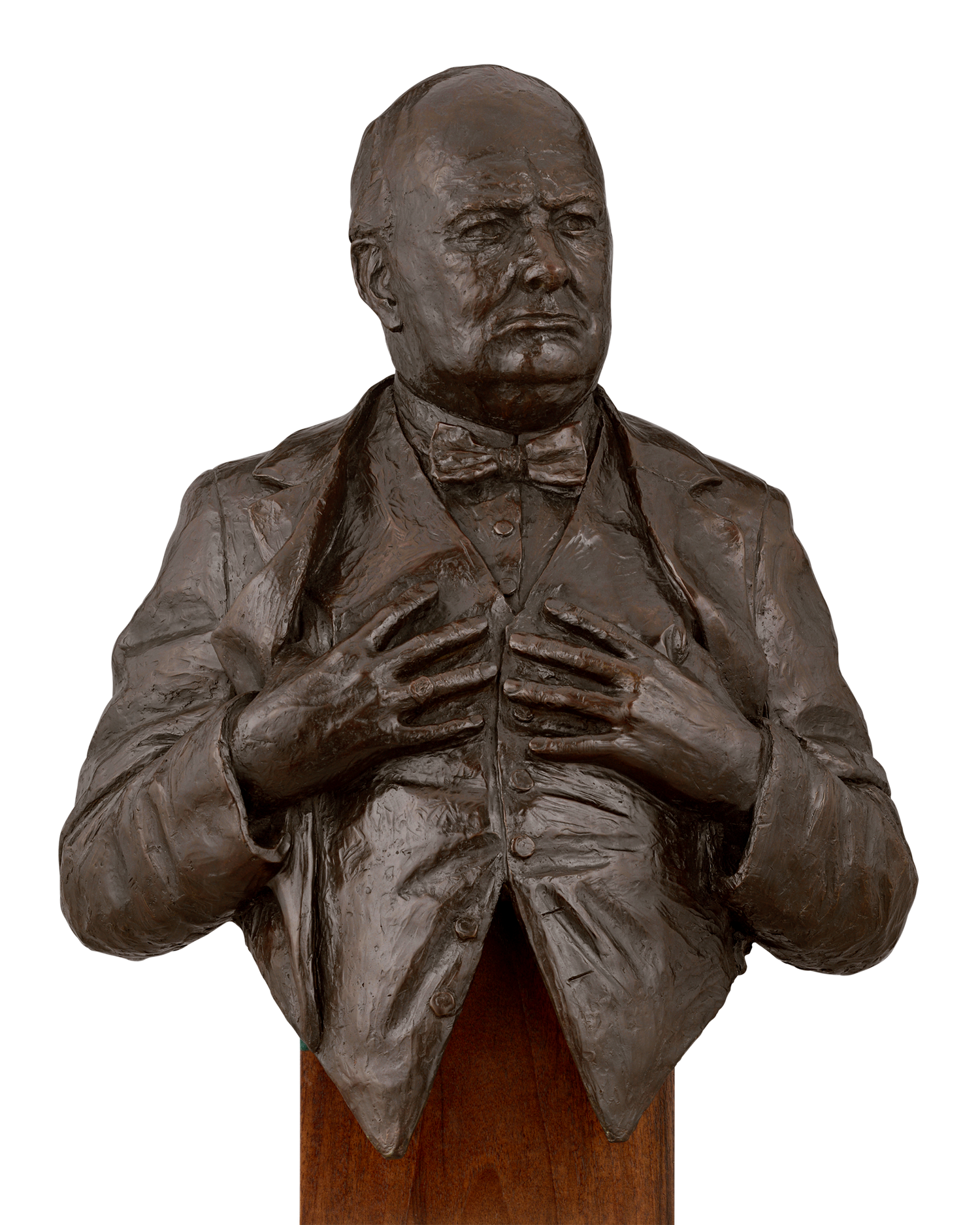 Churchill Bronze Bust by Vivien Mallock 9/12