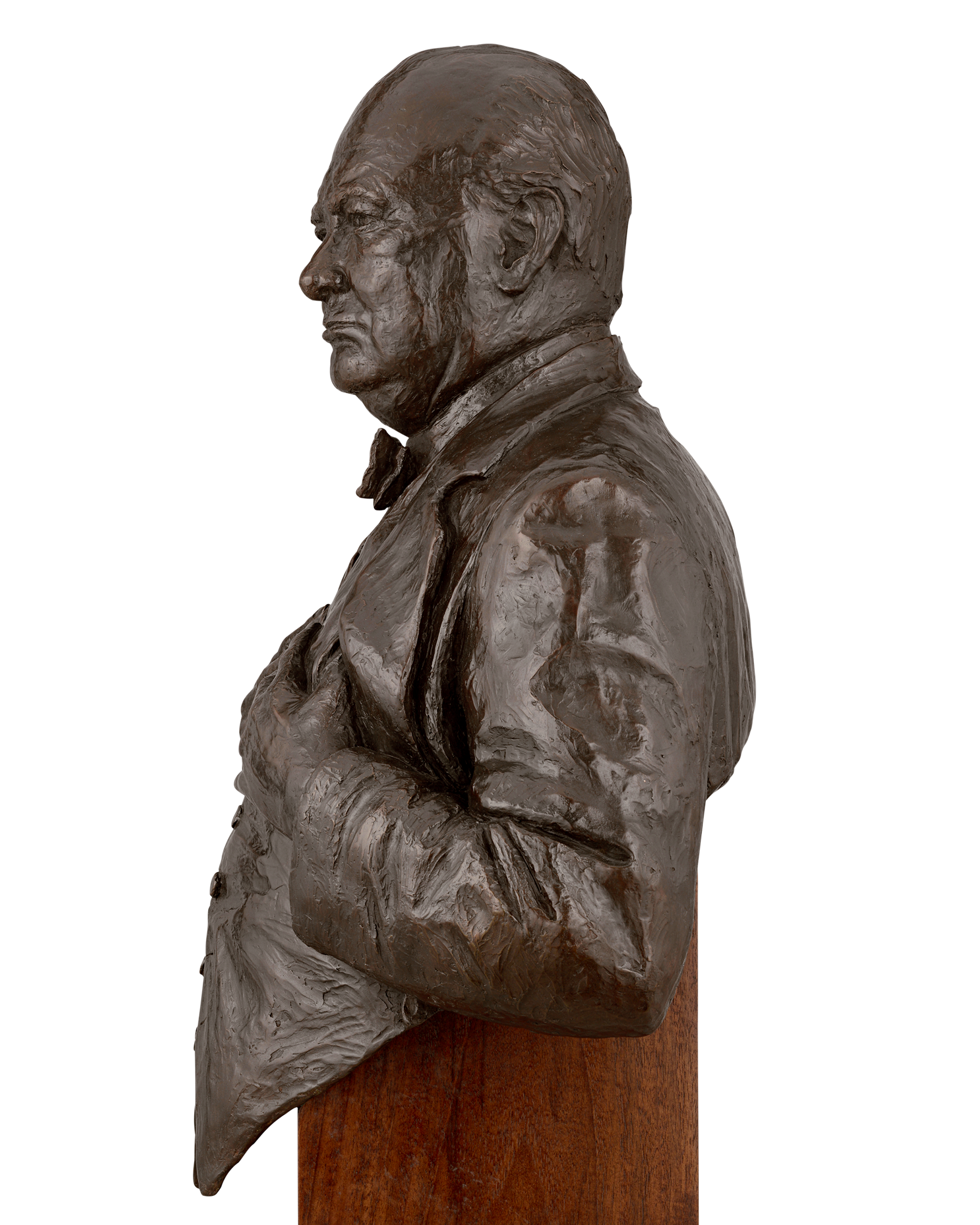 Churchill Bronze Bust by Vivien Mallock 9/12