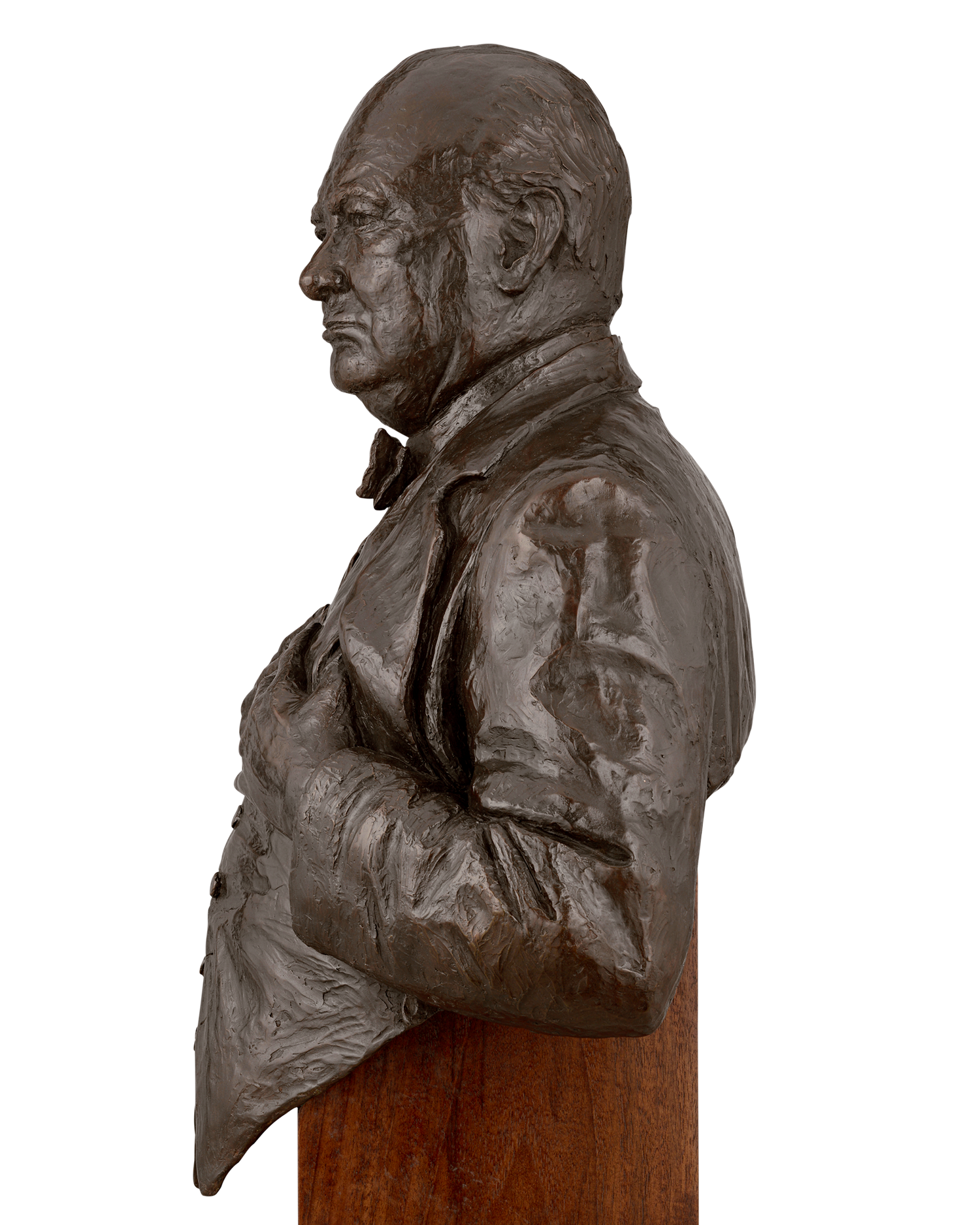 Churchill Bronze Bust by Vivien Mallock 9/12