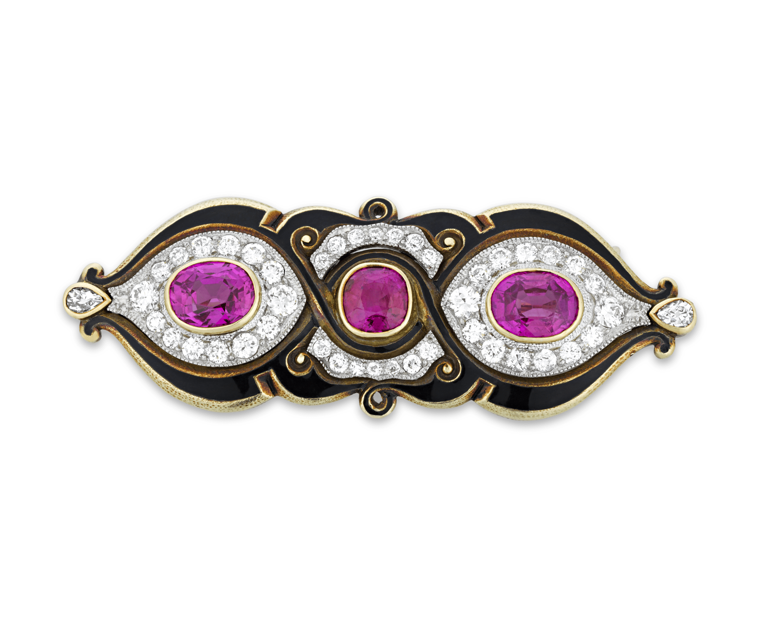 Marcus & Co. Burma Pink Sapphire Brooch