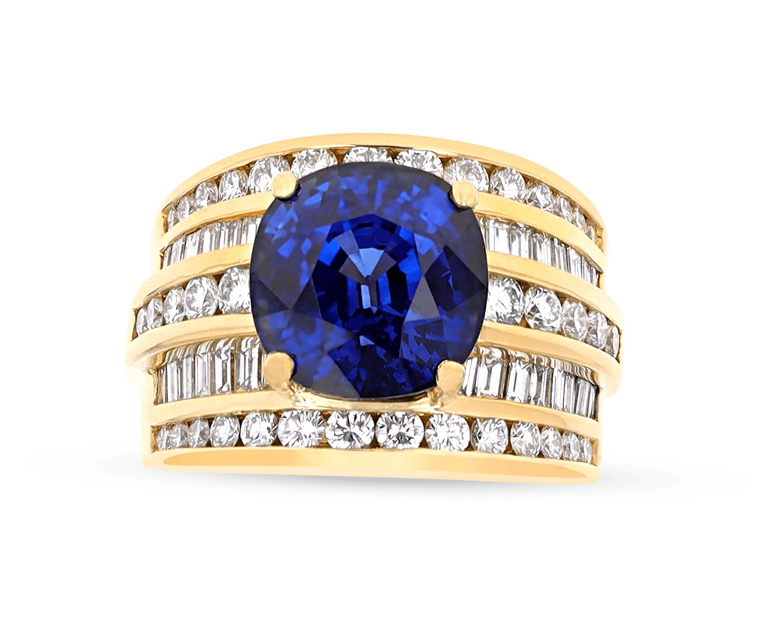 Charles Krypell Sapphire Ring, 8.62 Carats