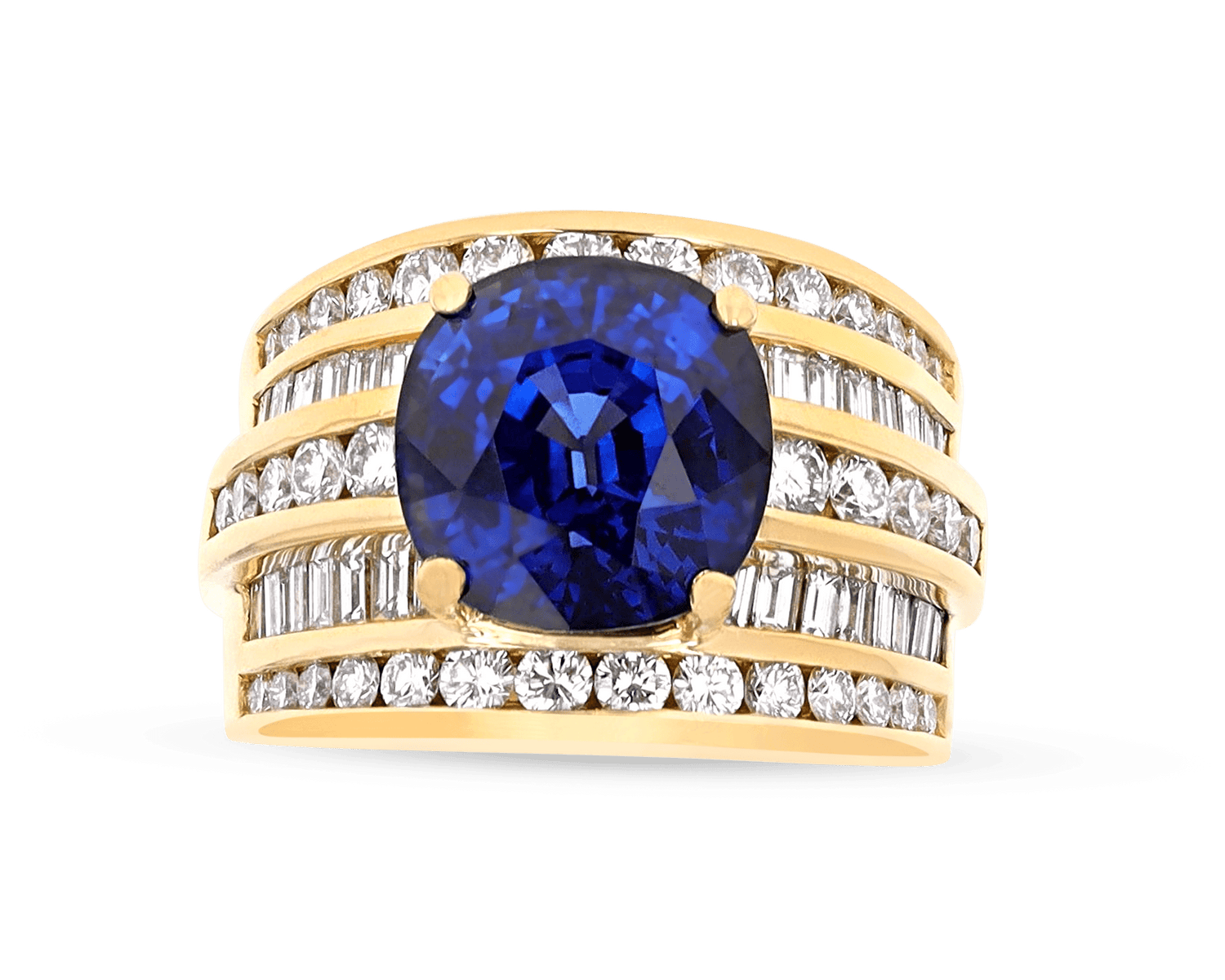 Charles Krypell Sapphire Ring, 8.62 Carats