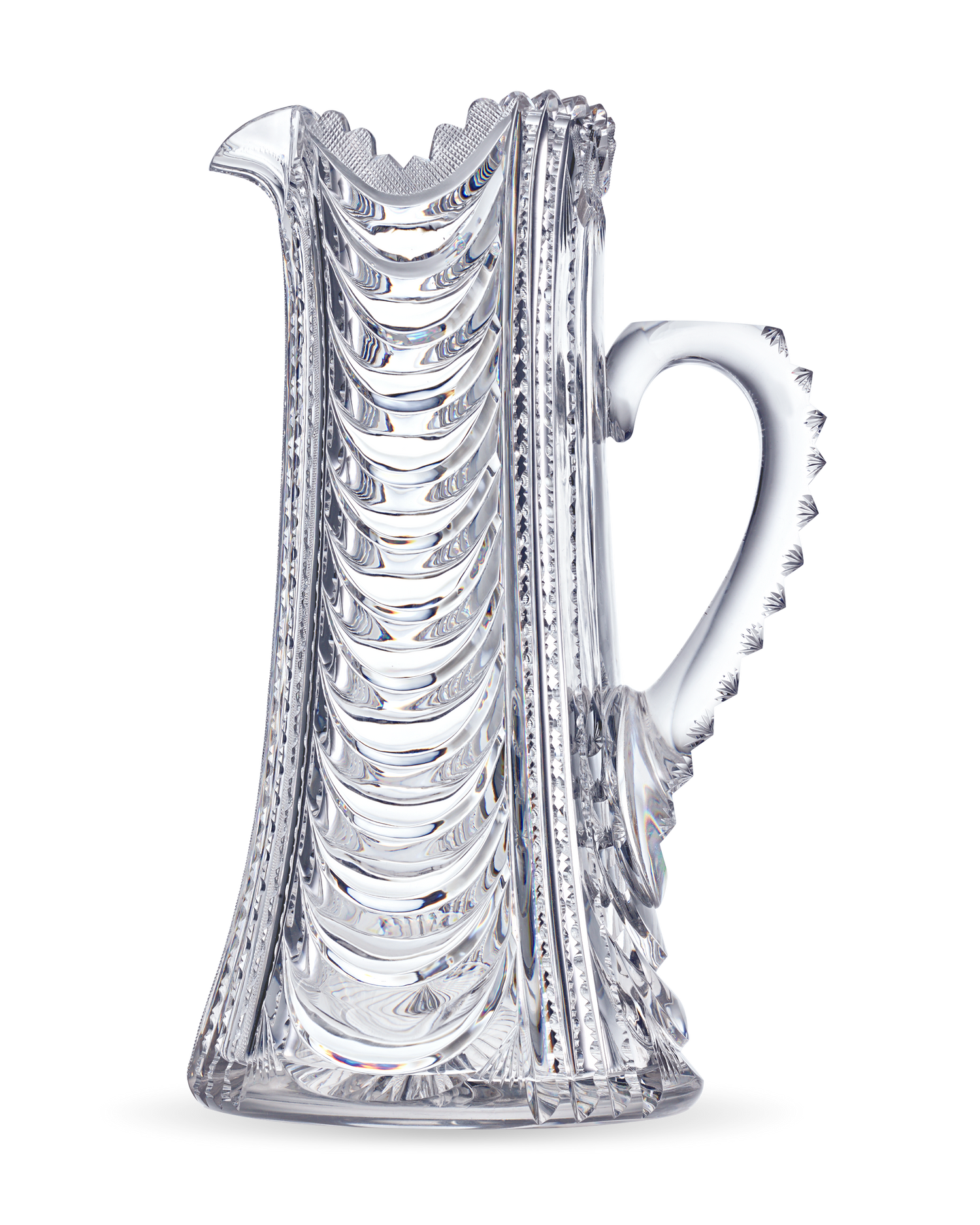 Morello Pattern Cut Glass Pitcher by Libbey