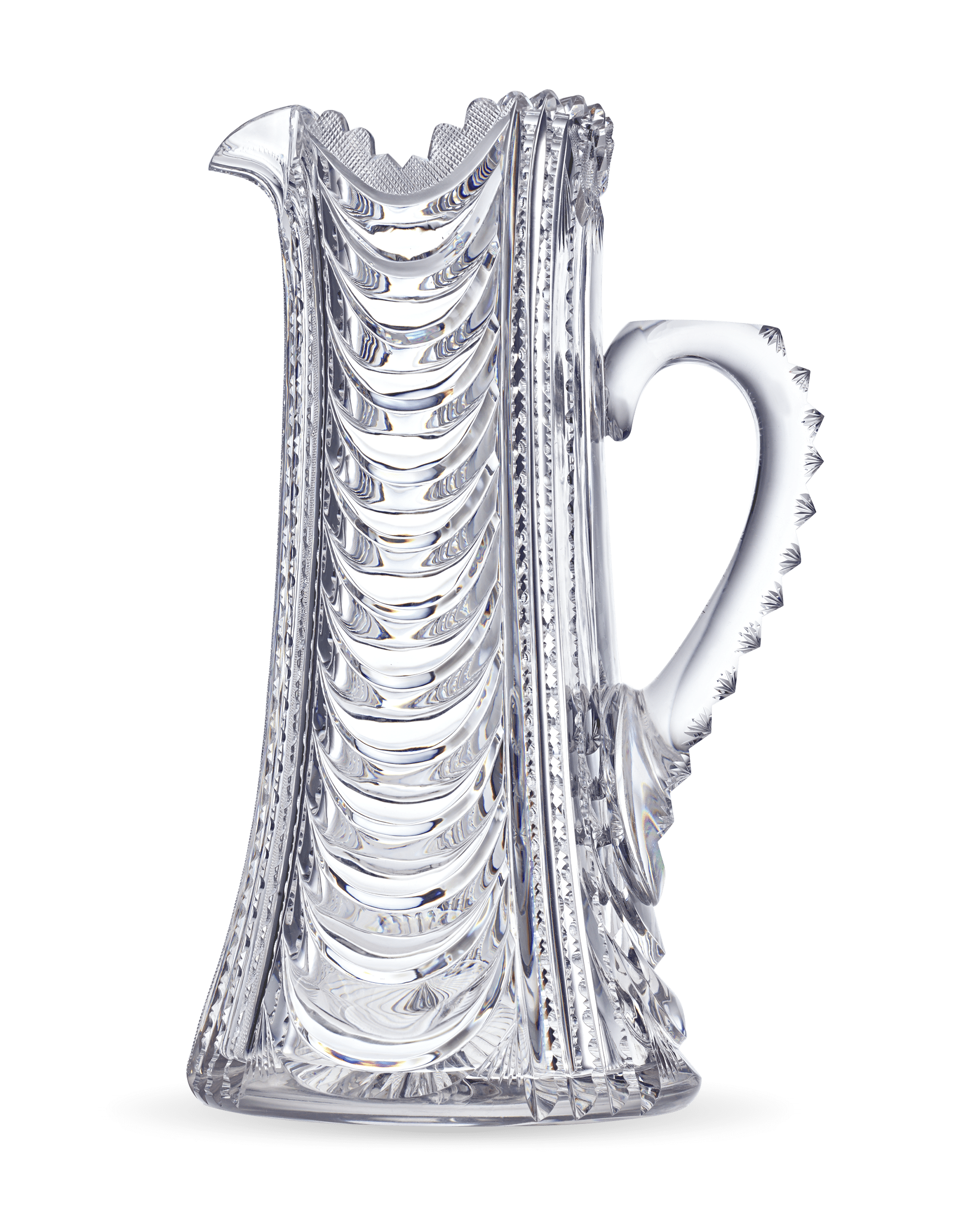 Morello Pattern Cut Glass Pitcher by Libbey