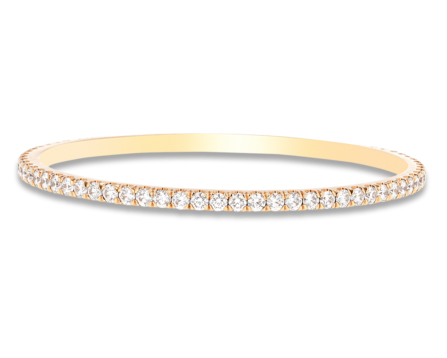 Norman Silverman Diamond Bangle Bracelet, 6.61 Carats