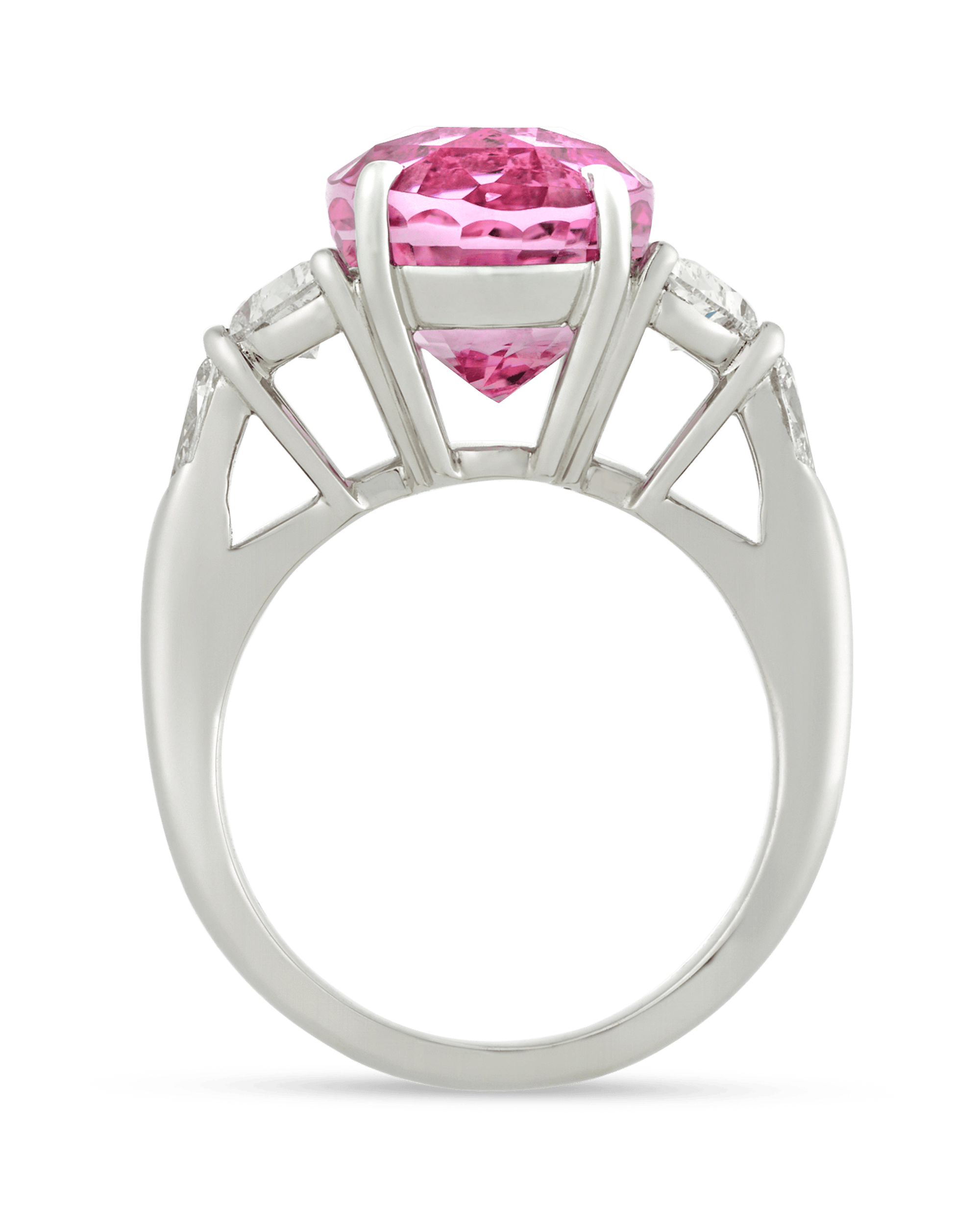 Padparadscha Sapphire Ring, 8.45 Carats