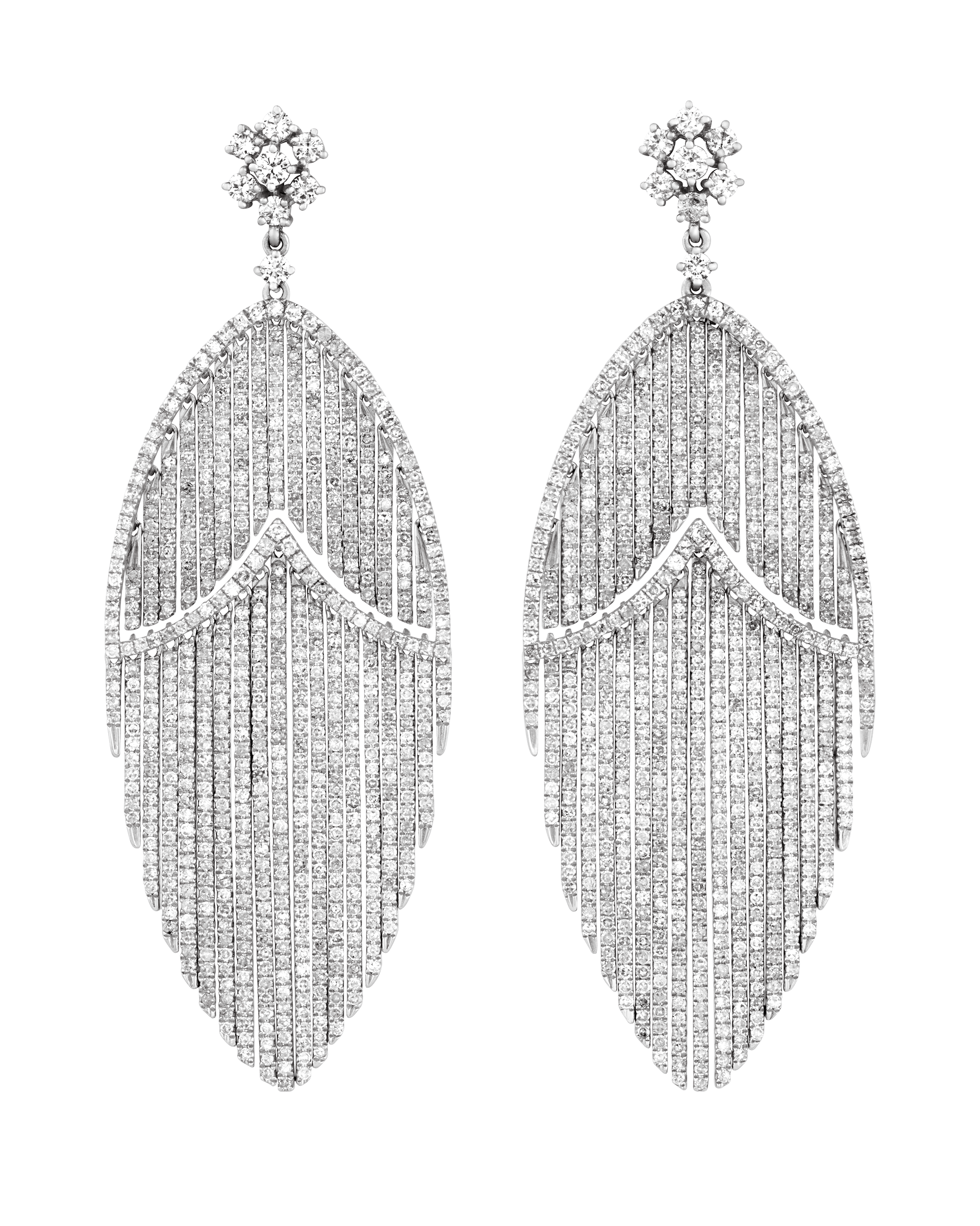 Diamond Earrings, 5.74 carats