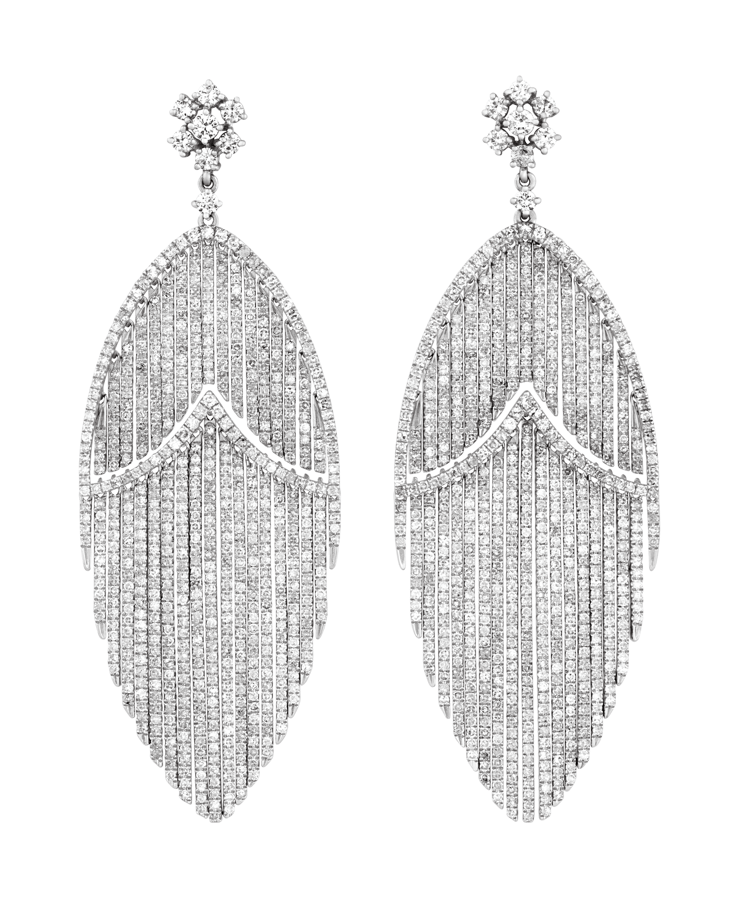 Diamond Earrings, 5.74 carats