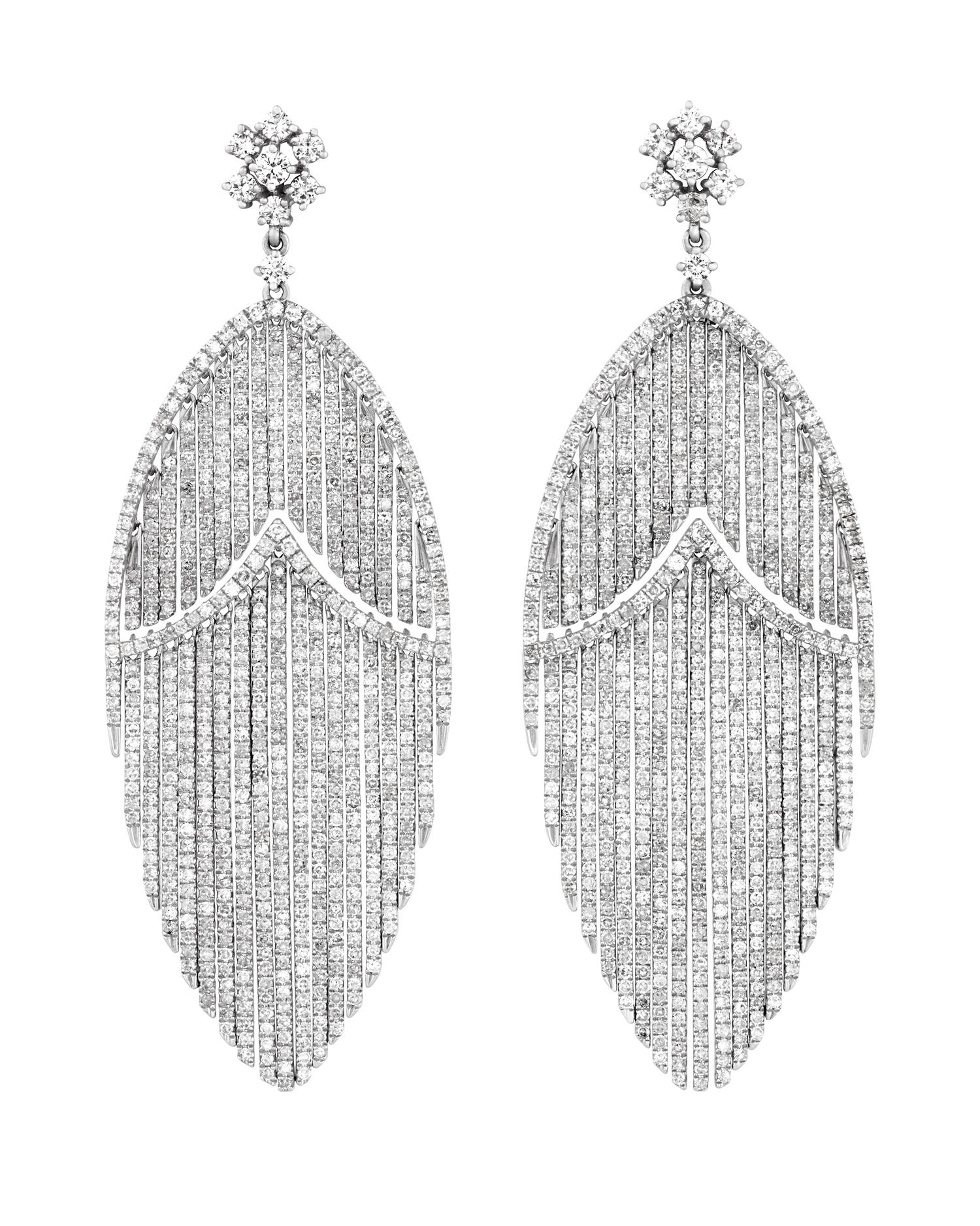 Diamond Earrings, 5.74 carats