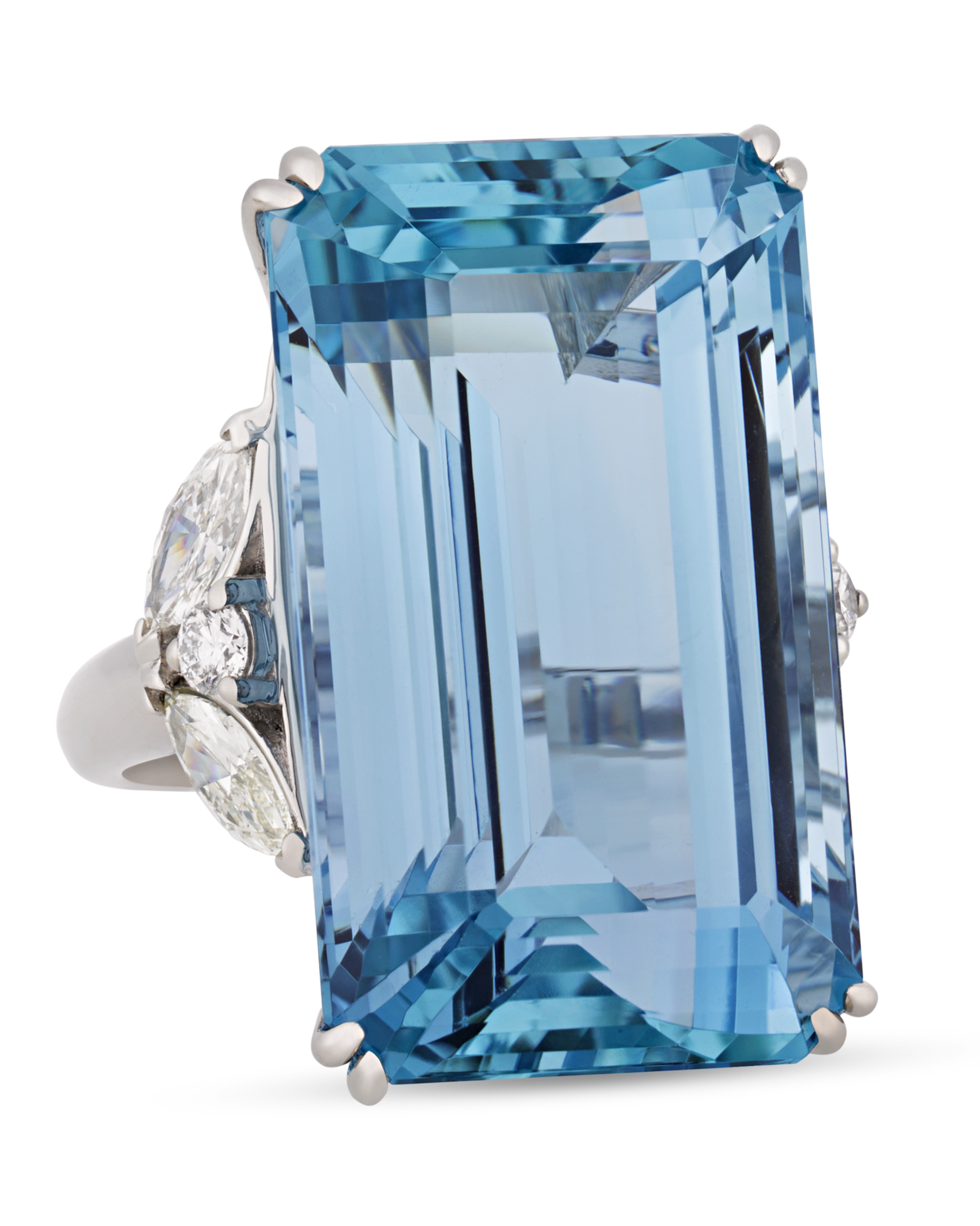 Emerald-Cut Aquamarine Ring, 43.37 Carats