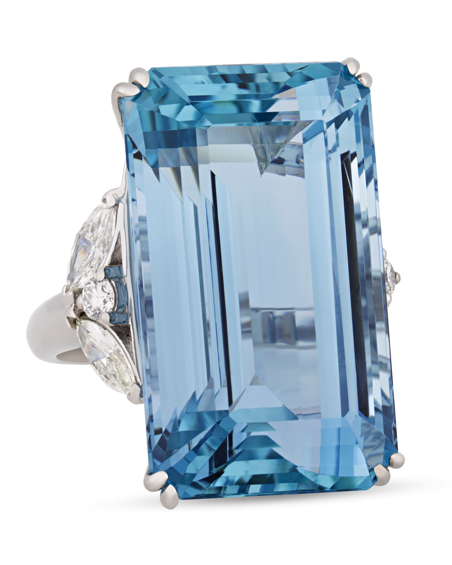 Emerald-Cut Aquamarine Ring, 43.37 Carats