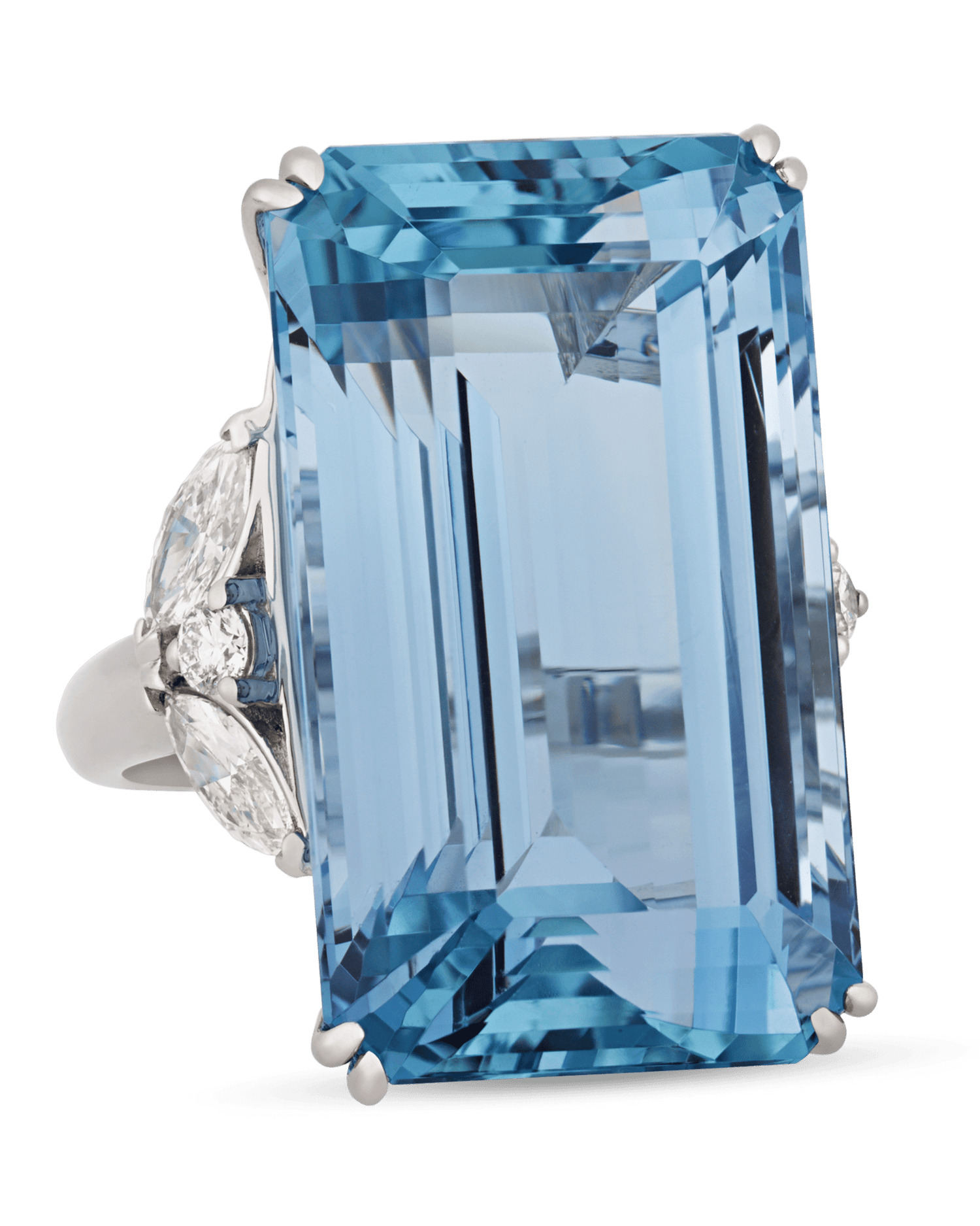 Emerald-Cut Aquamarine Ring, 43.37 Carats