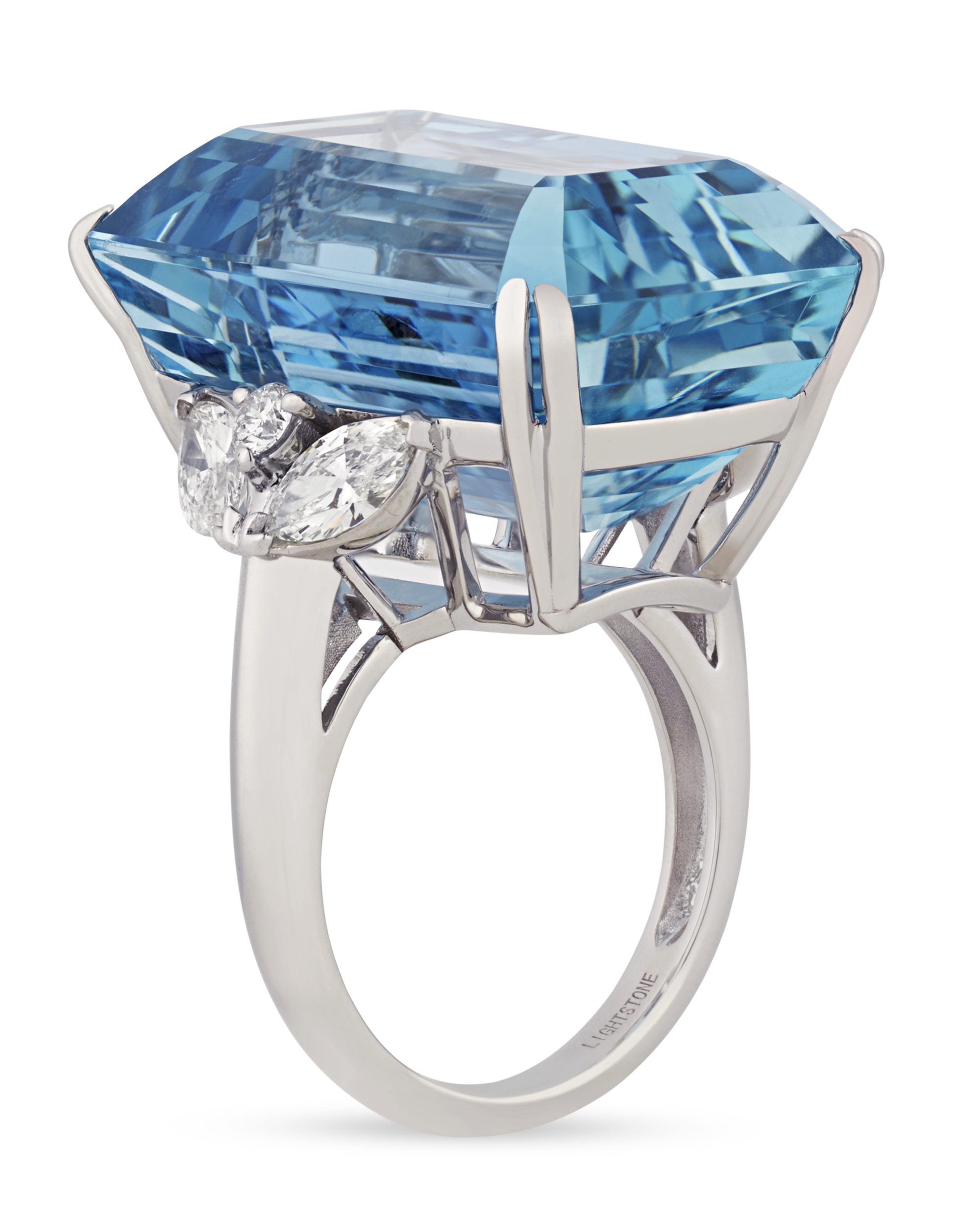 Emerald-Cut Aquamarine Ring, 43.37 Carats